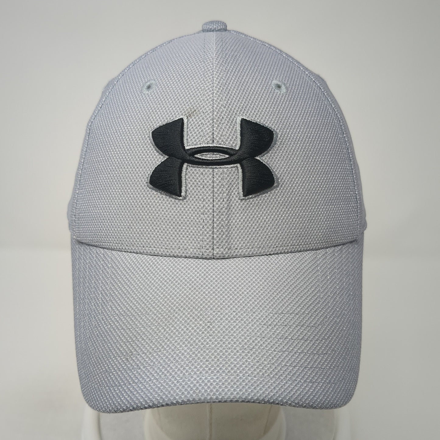 Under Armour Fitted Baseball Cap Gray Large Lightweight Embroidered 6 Panel