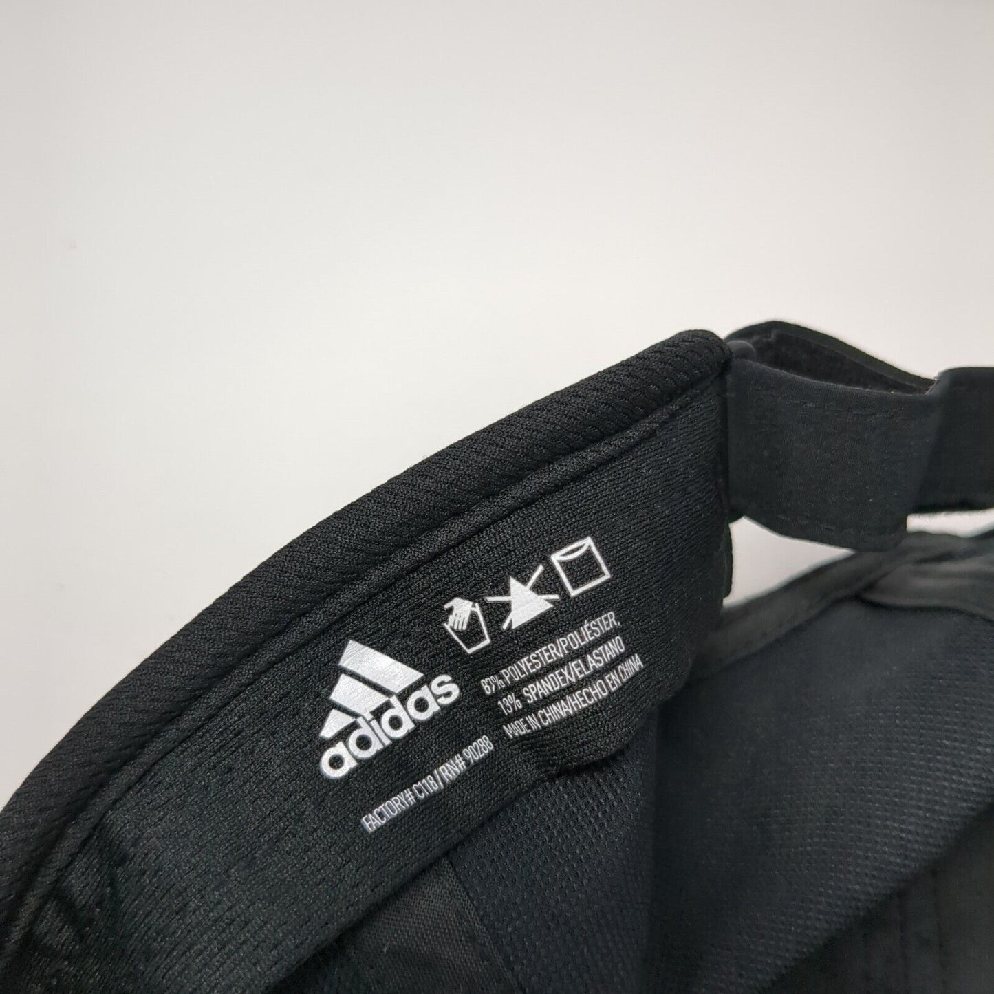 Adidas Climalite Strapback Hat Black One Size Adjustable Breathable 6 Panel