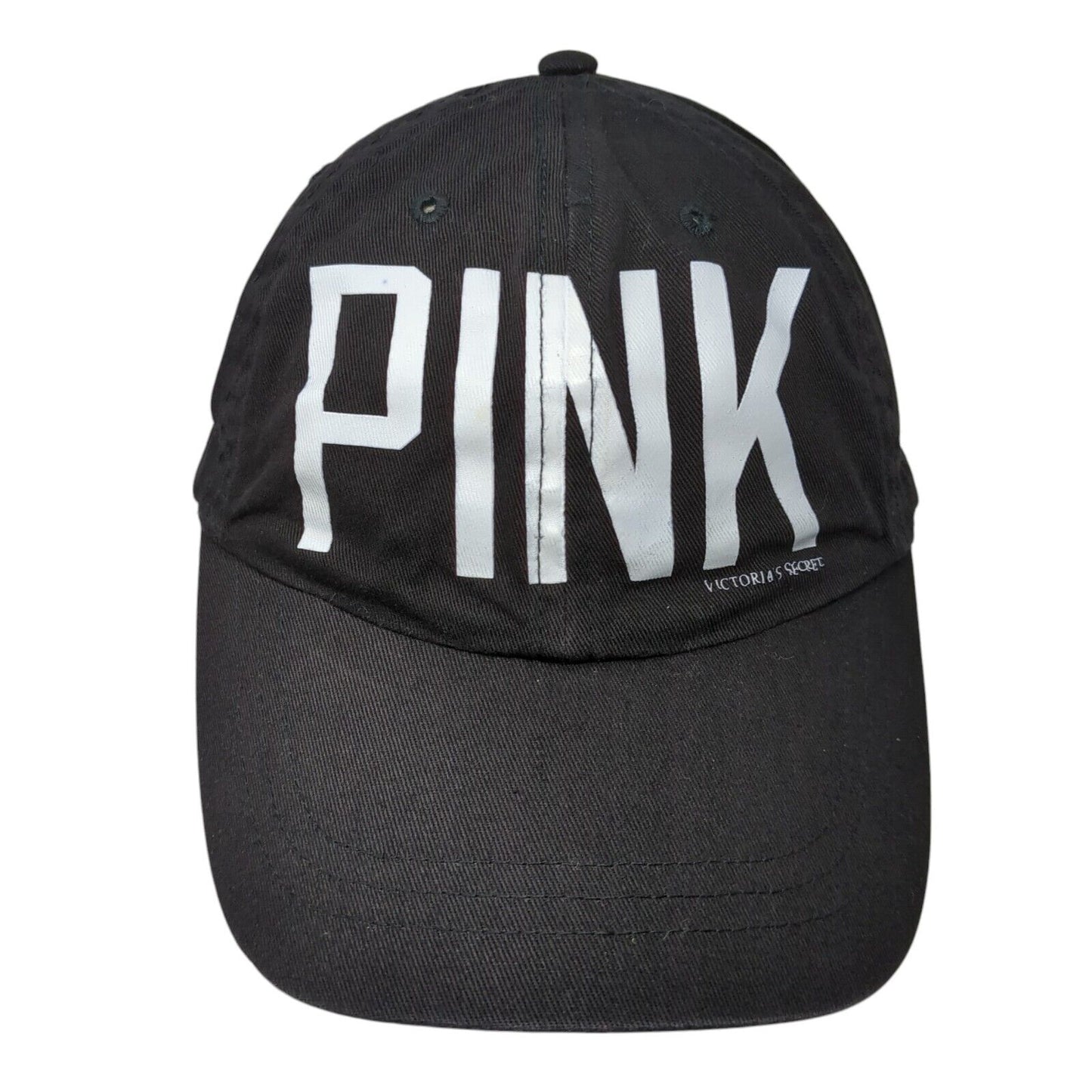 PINK Victoria's Secret Slideback Hat Black One Size Adjustable 6 Panel