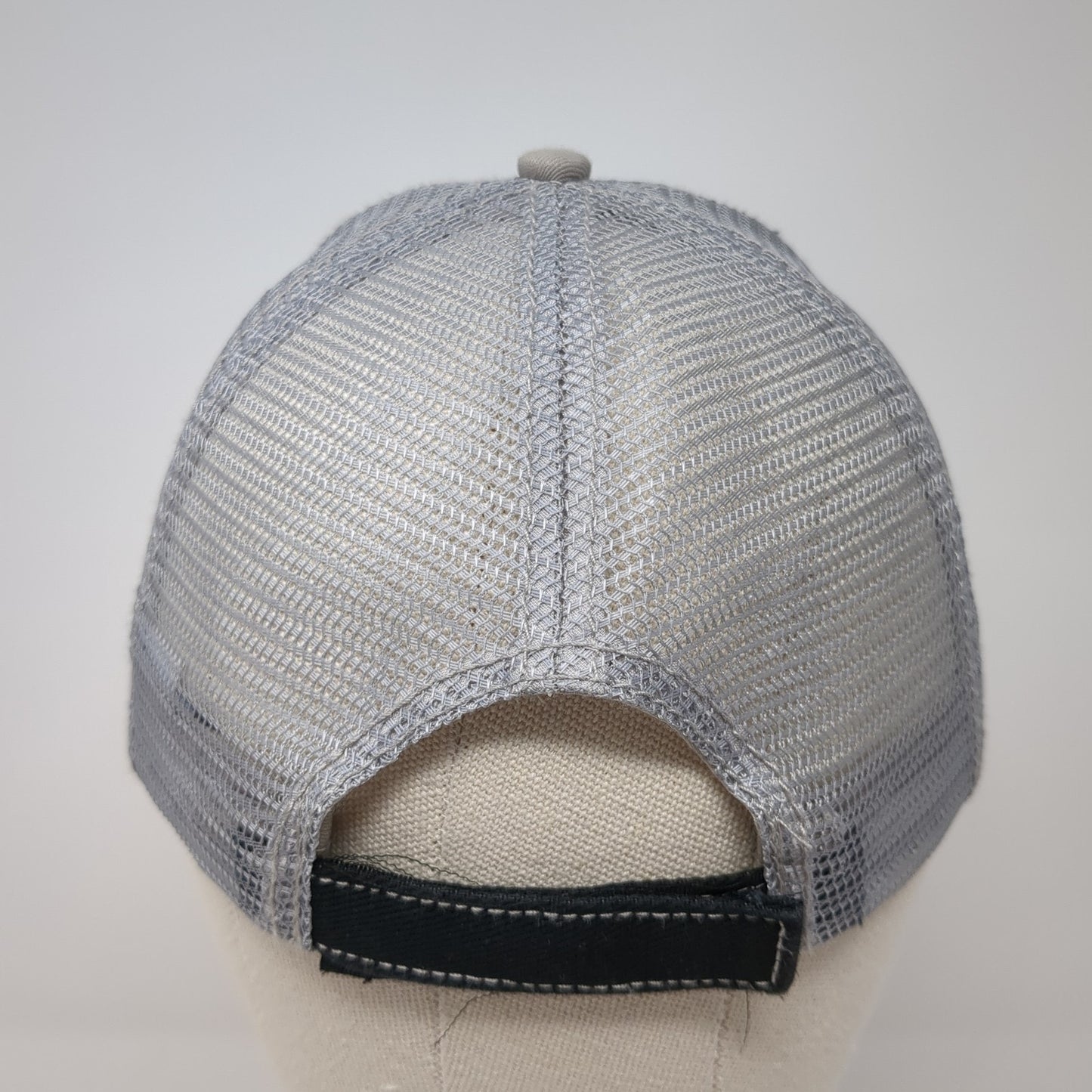 DePatco Strapback Trucker Hat Black One Size Mesh Back Embroidered HG
