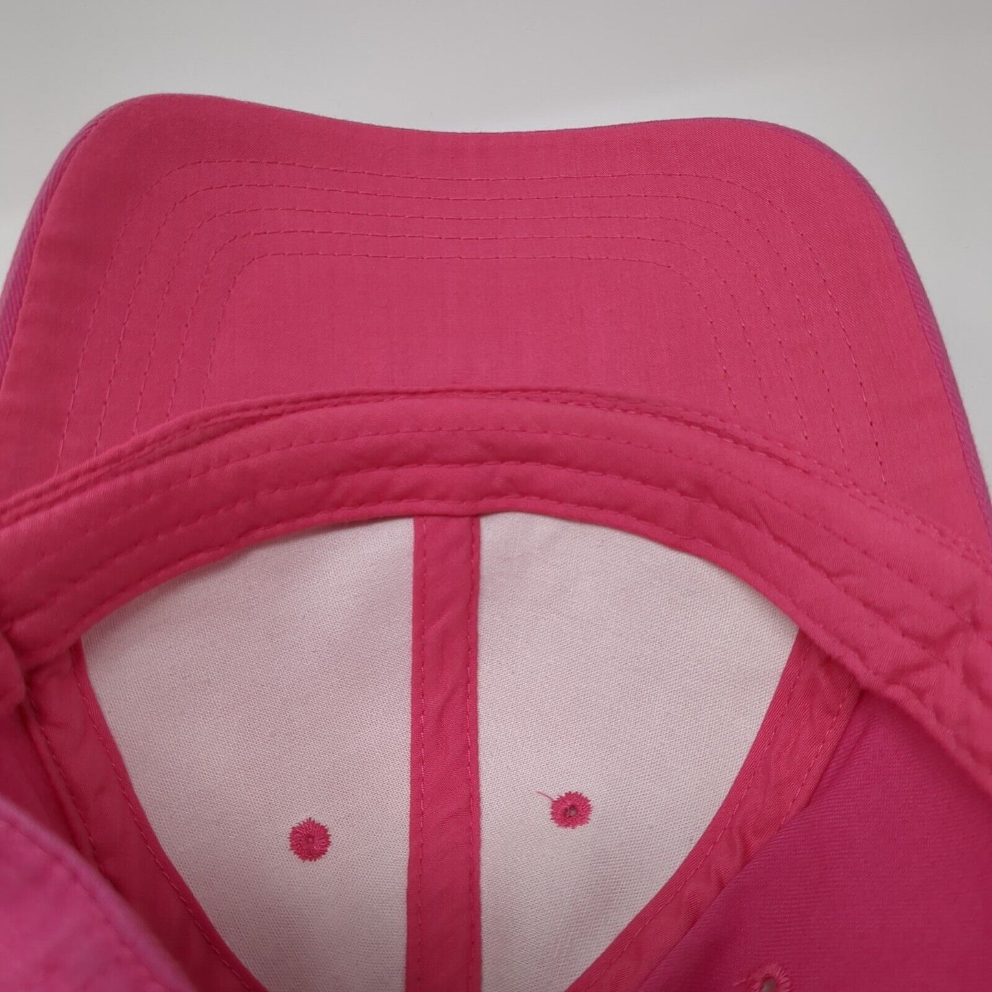 Unbranded Strapback Hat Solid Pink One Size Adjustable 6 Panel Blank