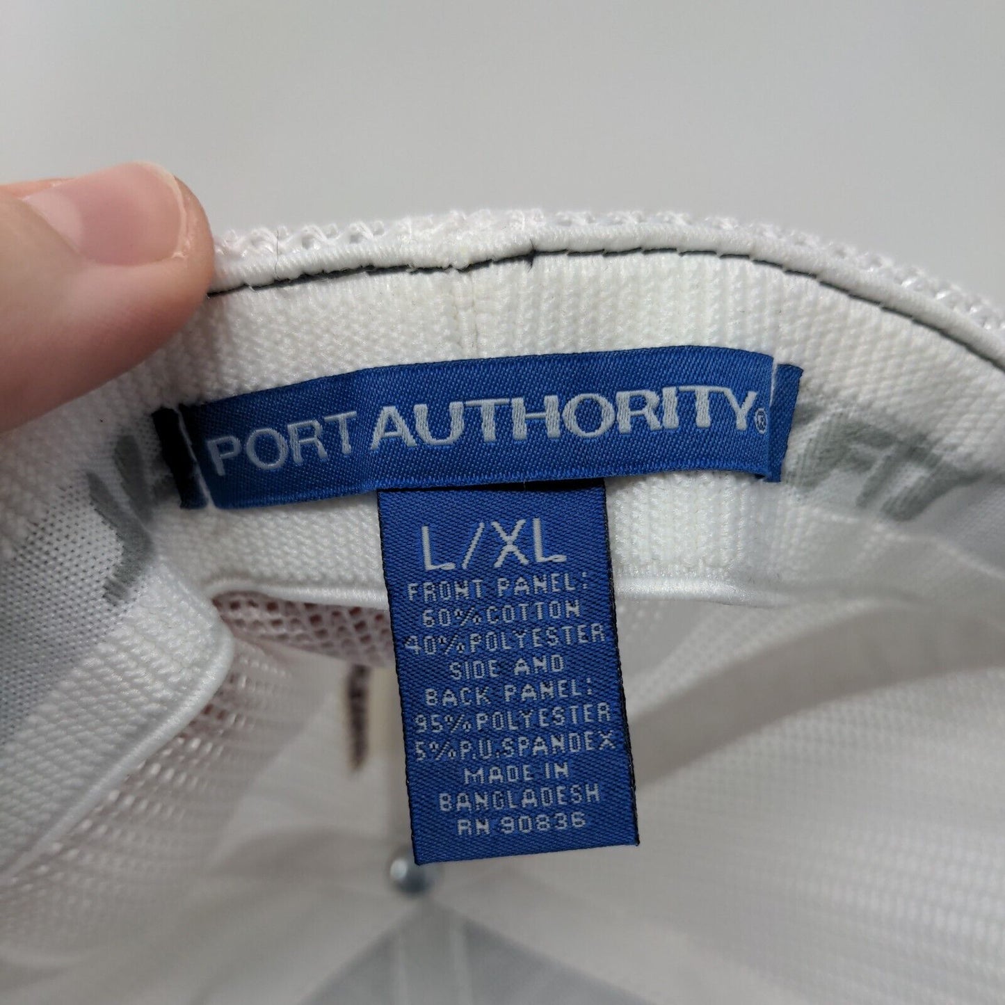 Baby Duke's Fitted Mesh Back Trucker Hat Black L/XL Port Authority