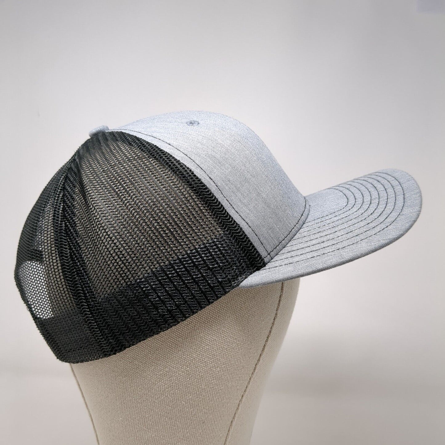 BBSI Snapback 112 Trucker Hat Gray One Size Adjustable Mesh Back Richardson