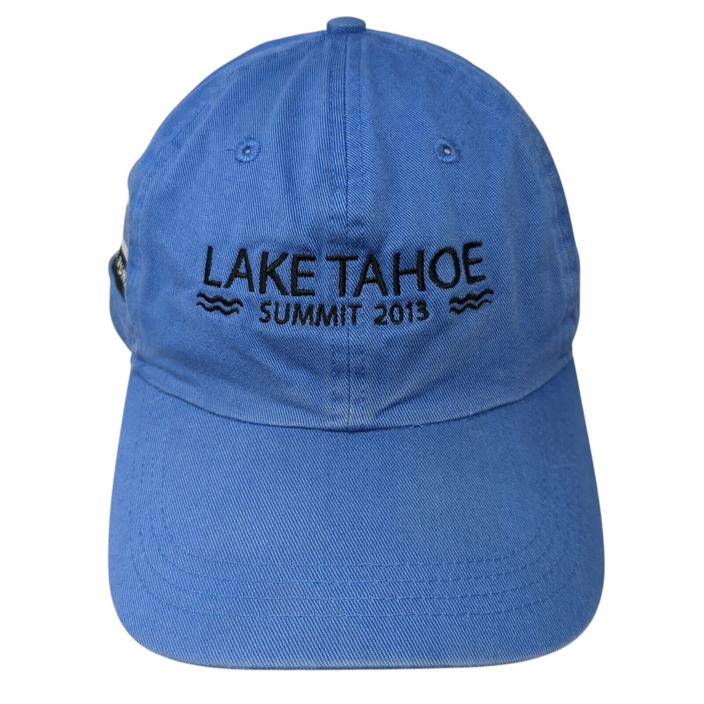 Lake Tahoe Summit 2013 Slideback Hat Blue One Size Solid Ahead Vintage