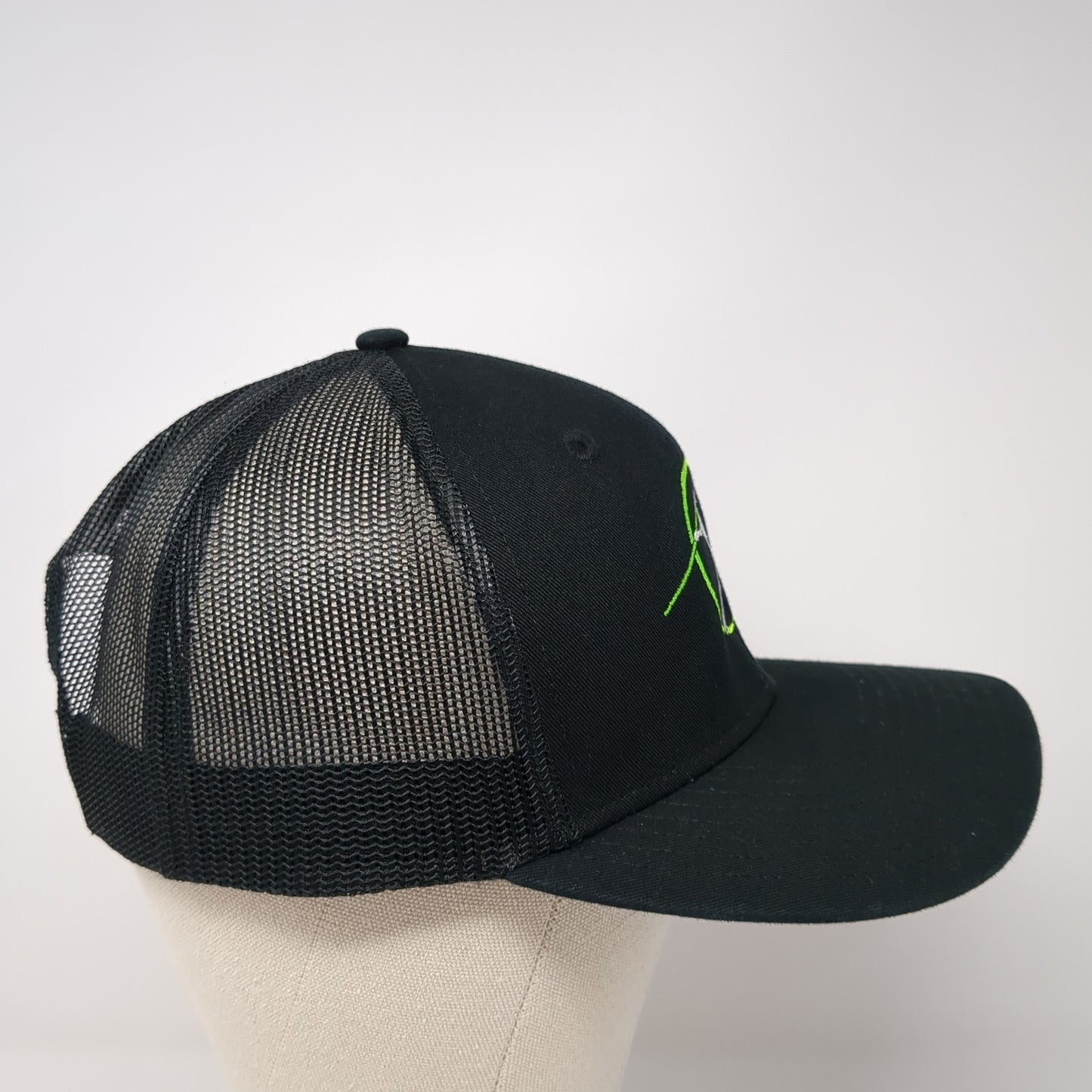 4Throws.com Snapback Trucker Hat Black One Size Adjustable Port Authority