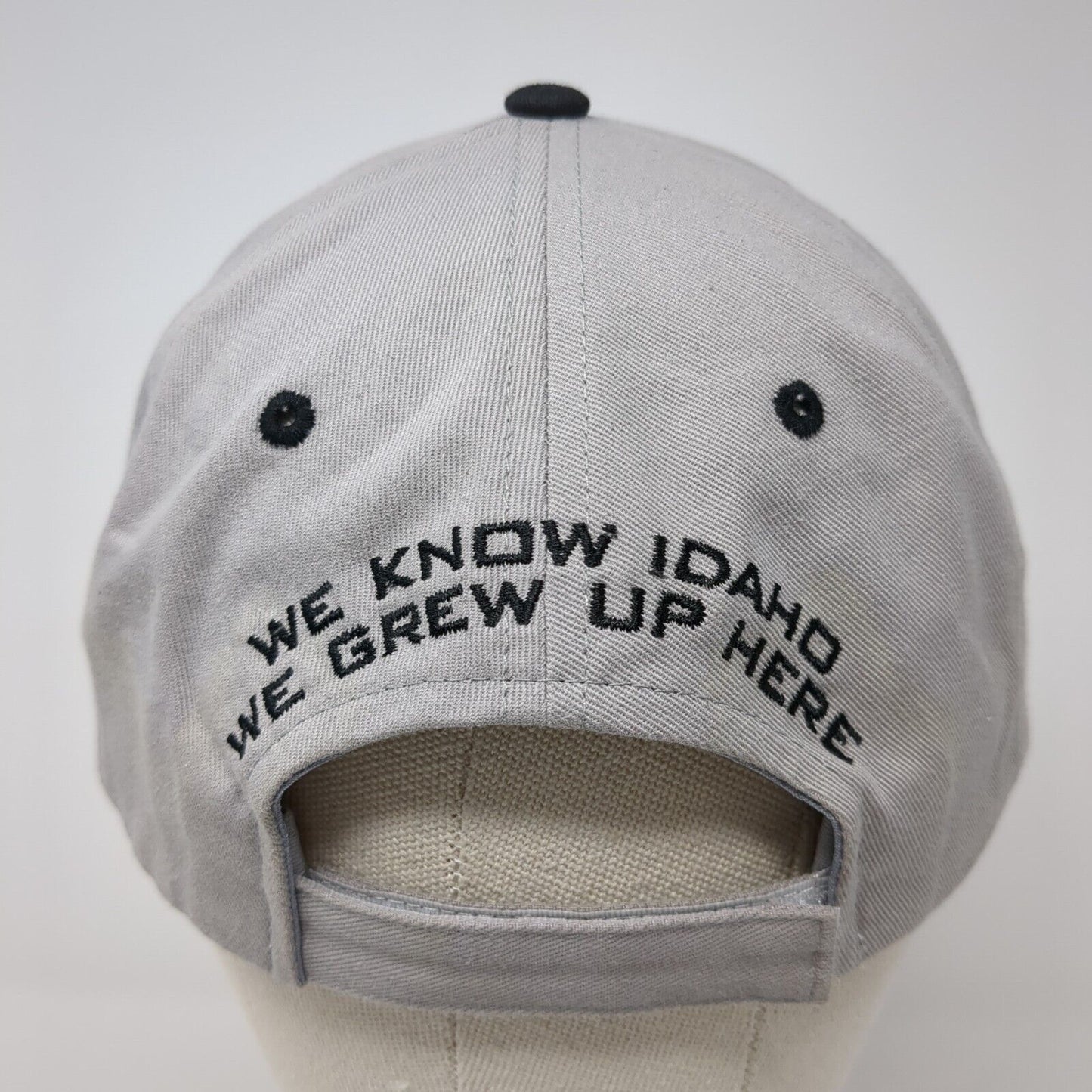 Idaho Farm Bureau Ins Strapback Hat Gray One Size Embroidered 6 Panel