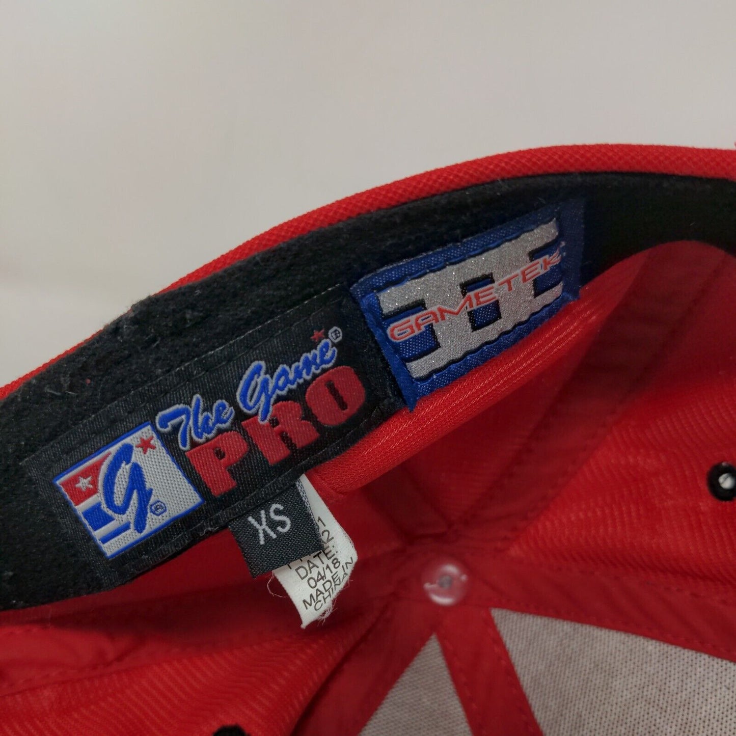 BC Fitted Hat Multicolor XS Embroidered The Game Pro Vent Holes