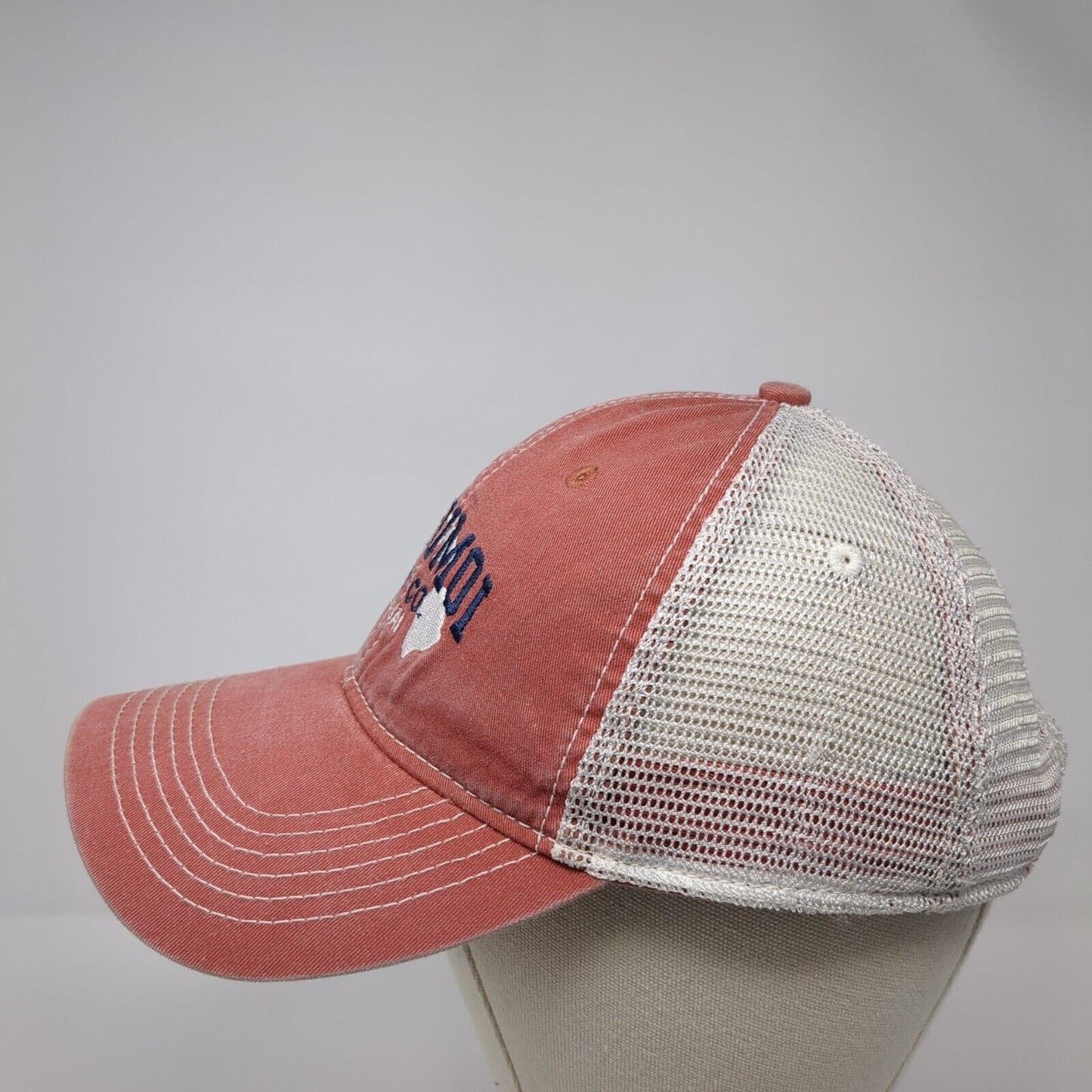 Nukumoi Surf Co. Kauia Strapback Trucker Hat Red OS Adjustable Extreme Fit Ahead