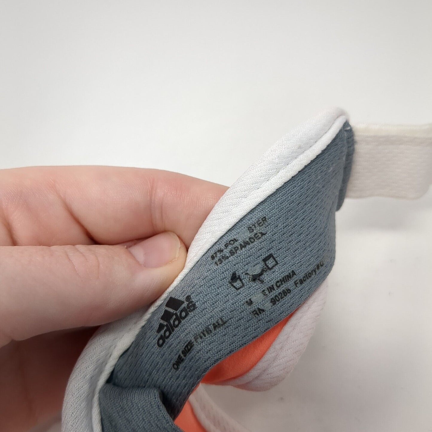 Adidas Adizero Golf Sun Visor Hat Orange OS Adjustable Embroidered Climacool