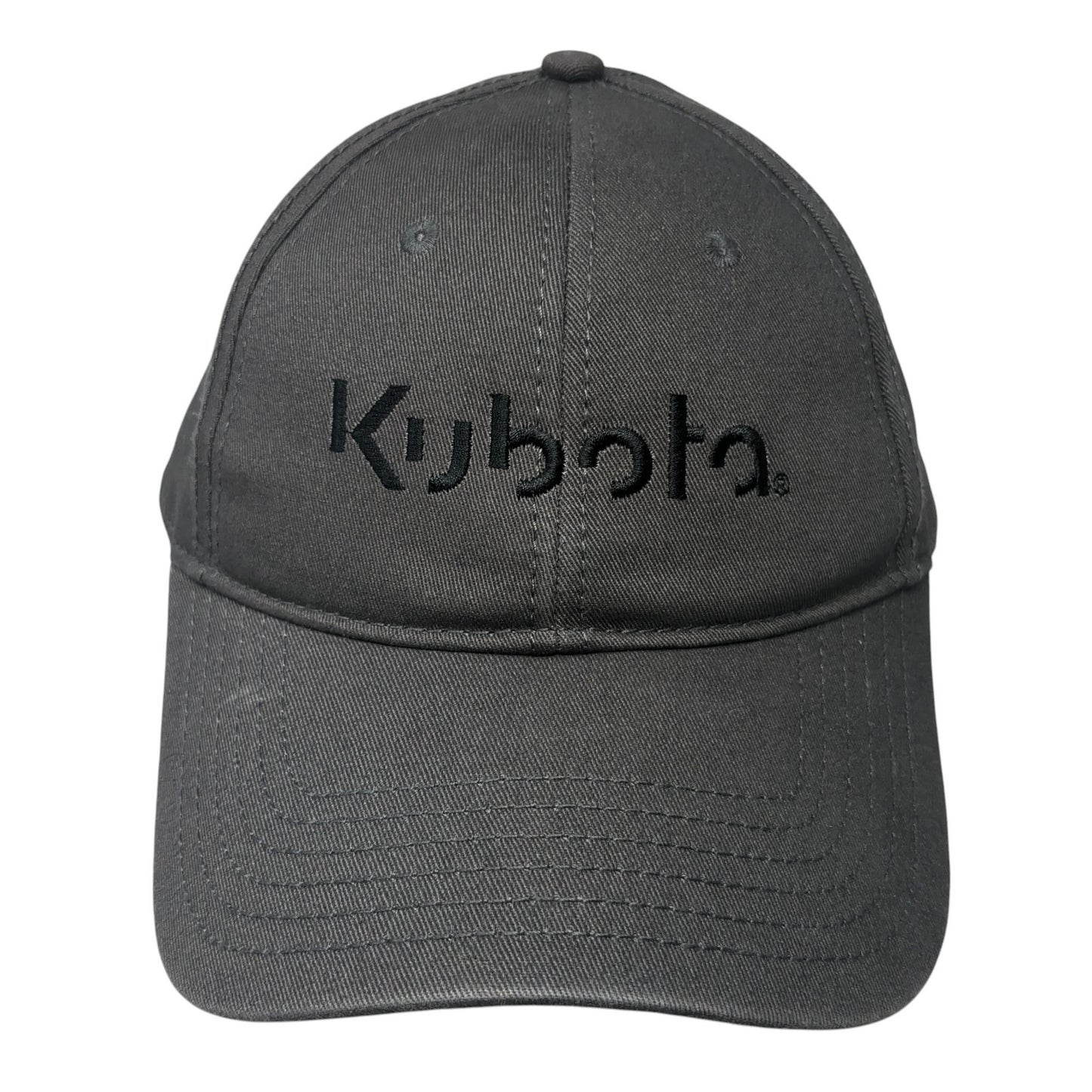 Kubota Strapback Hat Gray One Size Adjustable Embroidered 6 Panel Otto