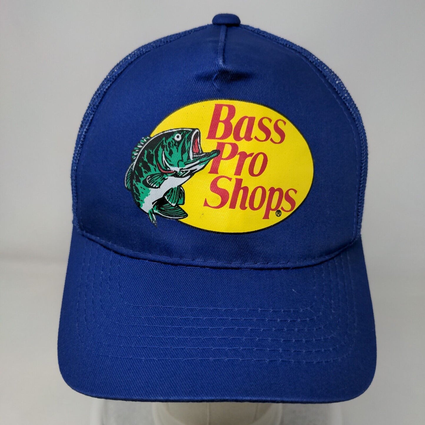 Bass Pro Shops Snapback Mesh Back Trucker Hat Blue OSFM Gone Fishing