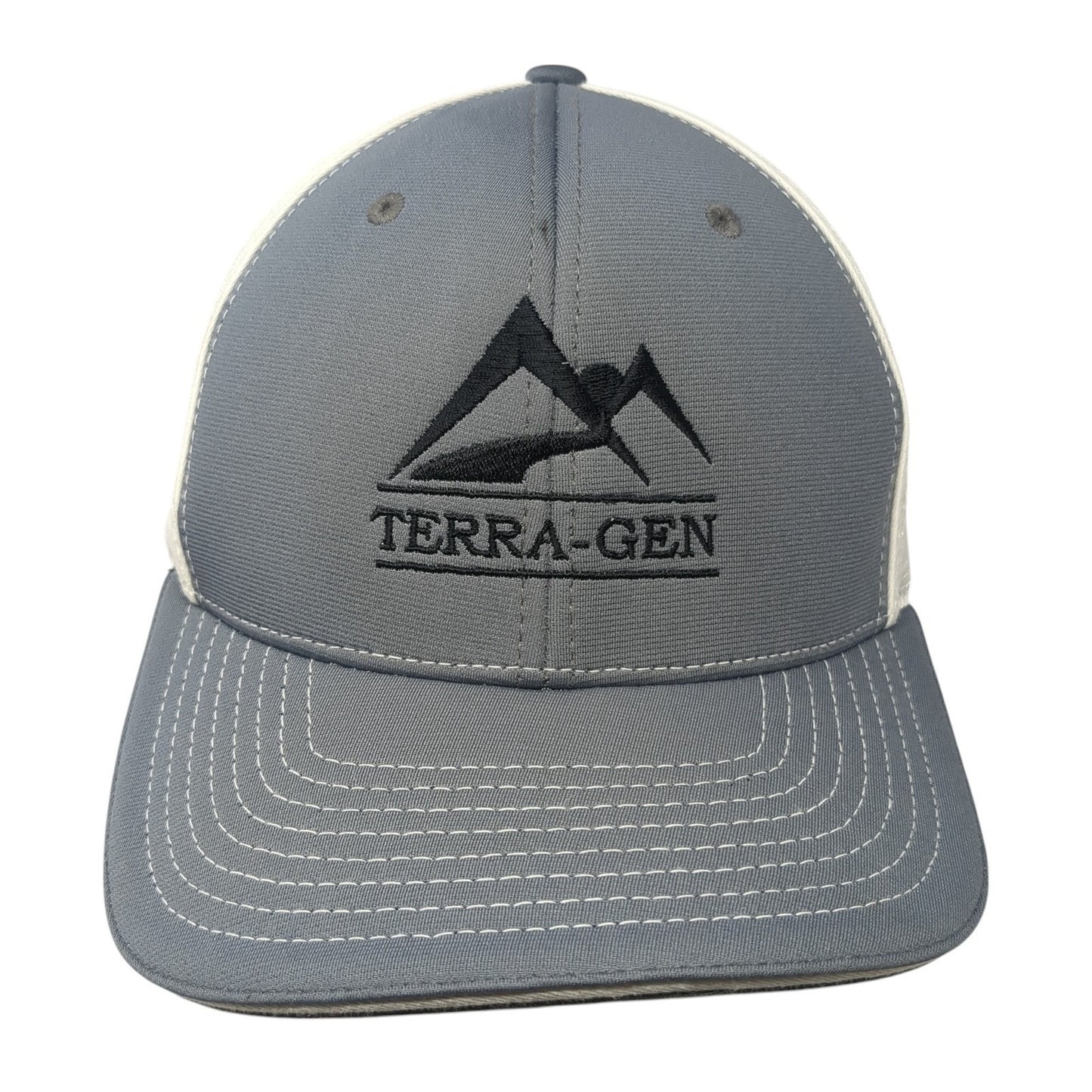 Terra-Gen Fitted Mesh Back Trucker Hat Gray XL Colorblock Richardson