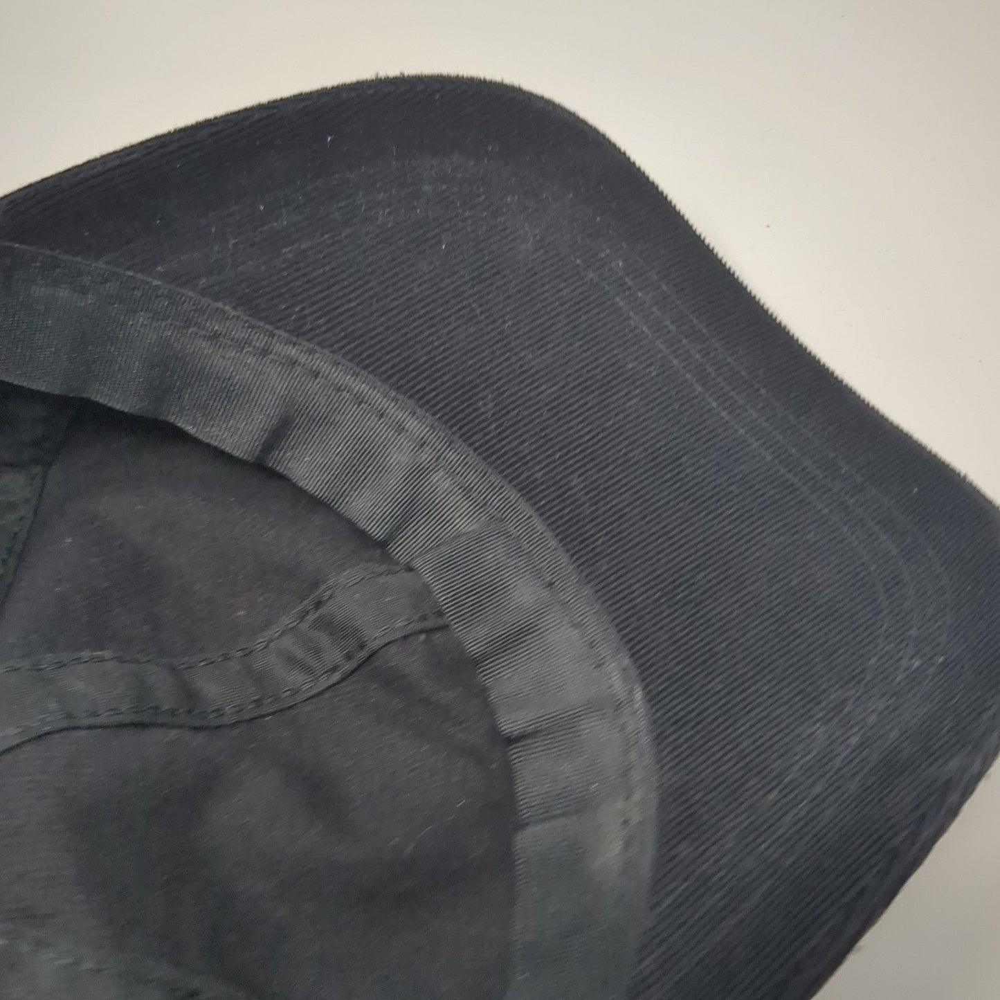Unbranded Strapback Hat Solid Black One Size Adjustable Blank Casual