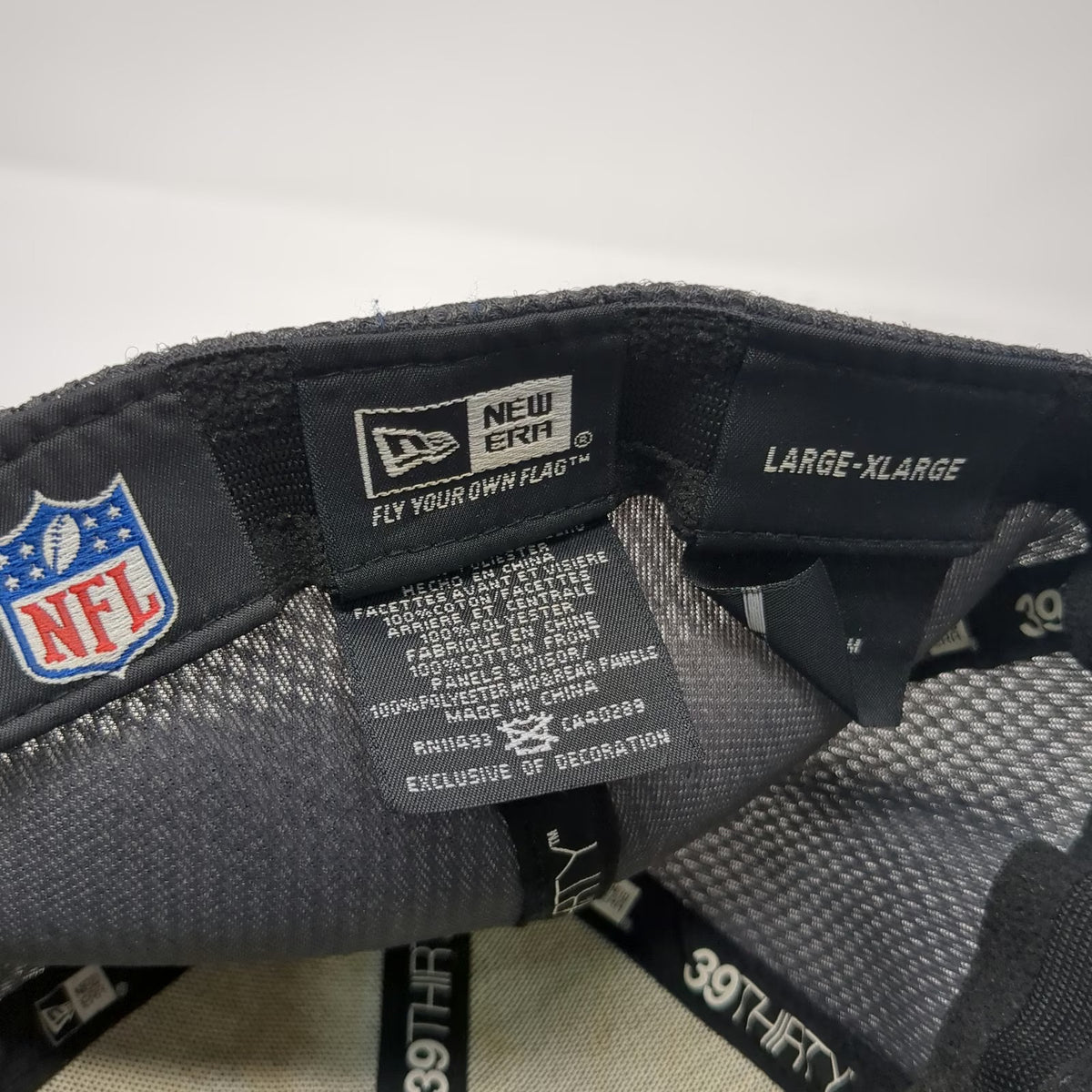 New Era NFL Dallas Cowboys Hat Cap Gray L Mesh Stretch Fit Star Logo Blue Brim