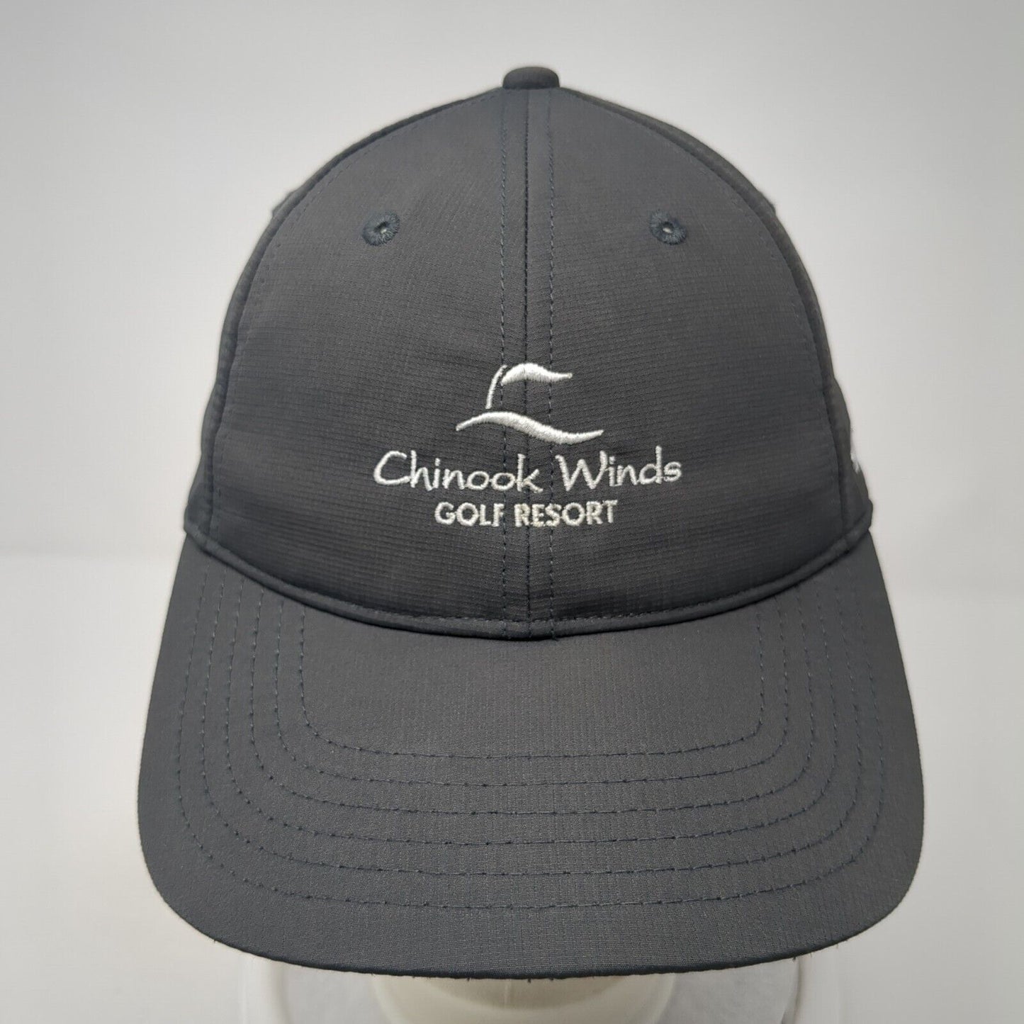 Chinook Winds Golf Resort Strapback Hat Gray One Size Solid TaylorMade