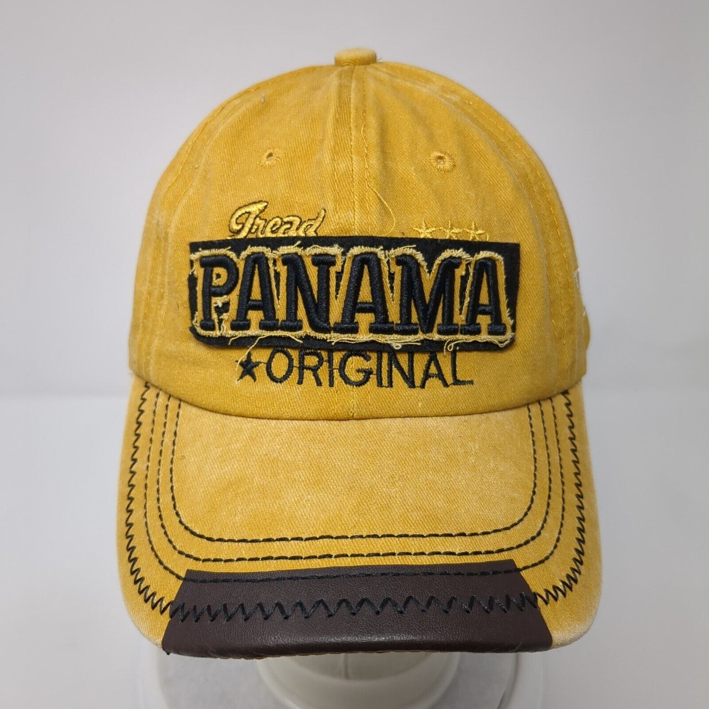 Tread Panama Original Slideback Hat Tan One Size Adjustable Embroidered Cotton