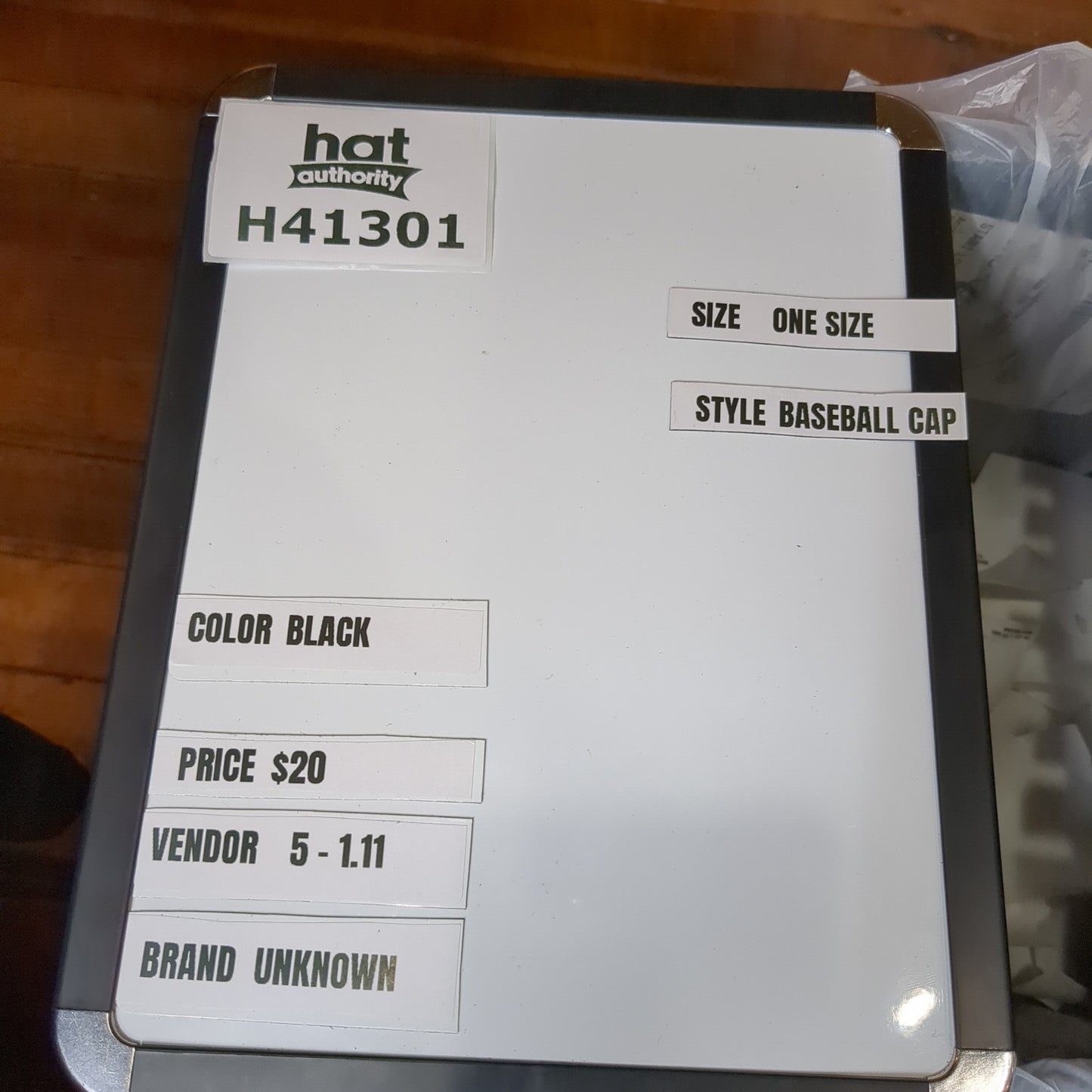 American Legion Post 123 Strapback Hat Black Embroidered Logo Sanibel Island, FL