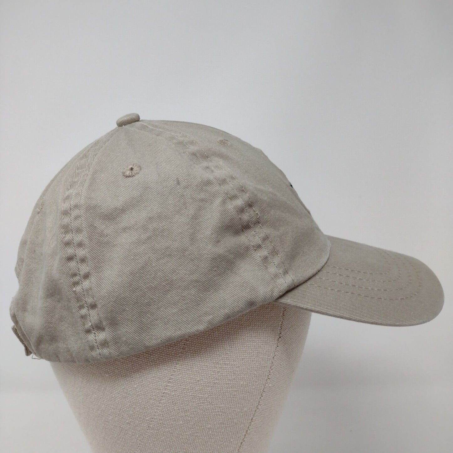 Ana Strapback Hat Tan One Size Adjustable Embroidered 6 Panel Port & Company