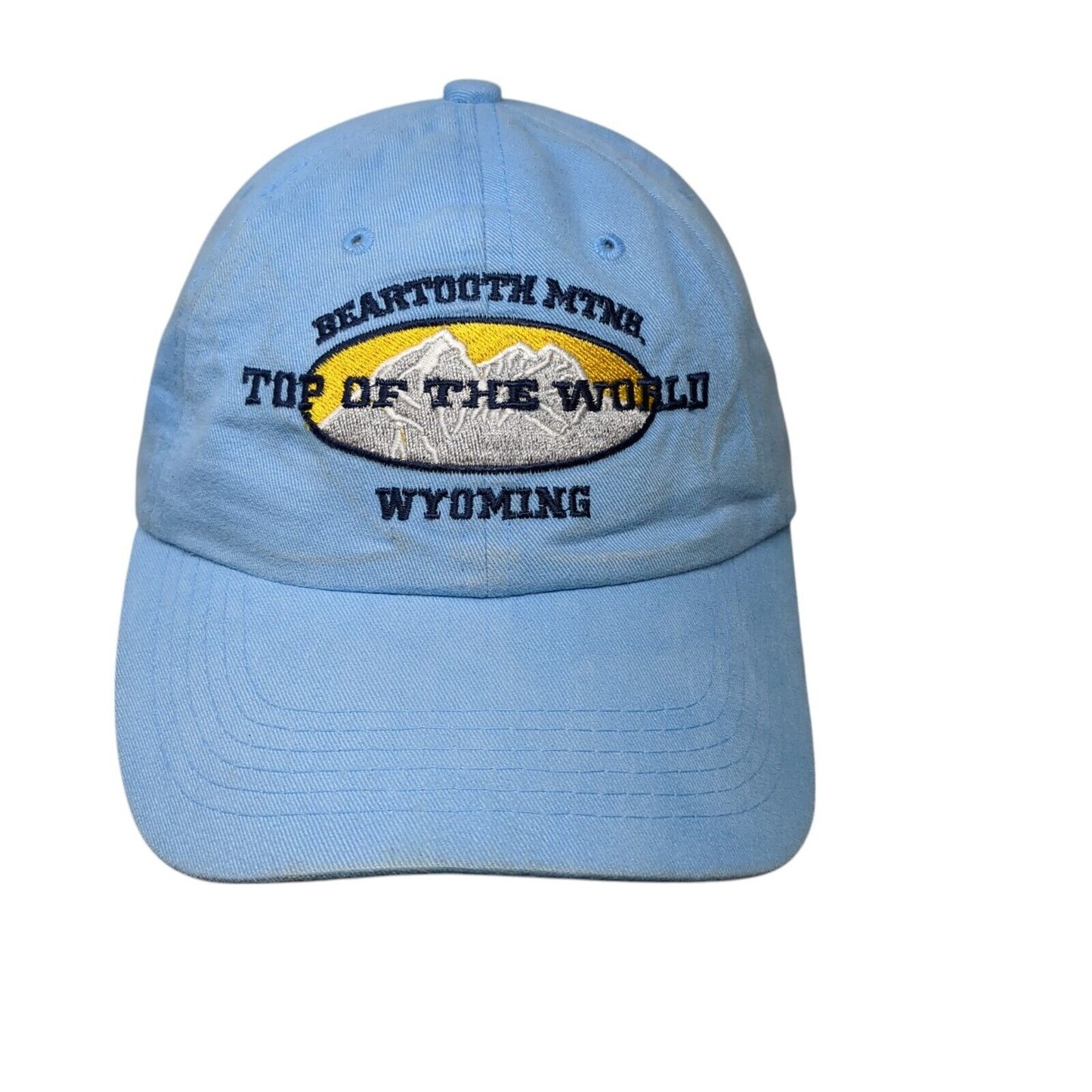 Top Of The World Beartooth Mtnb Wyoming Strapback Hat Blue OSFA Shasta Wear