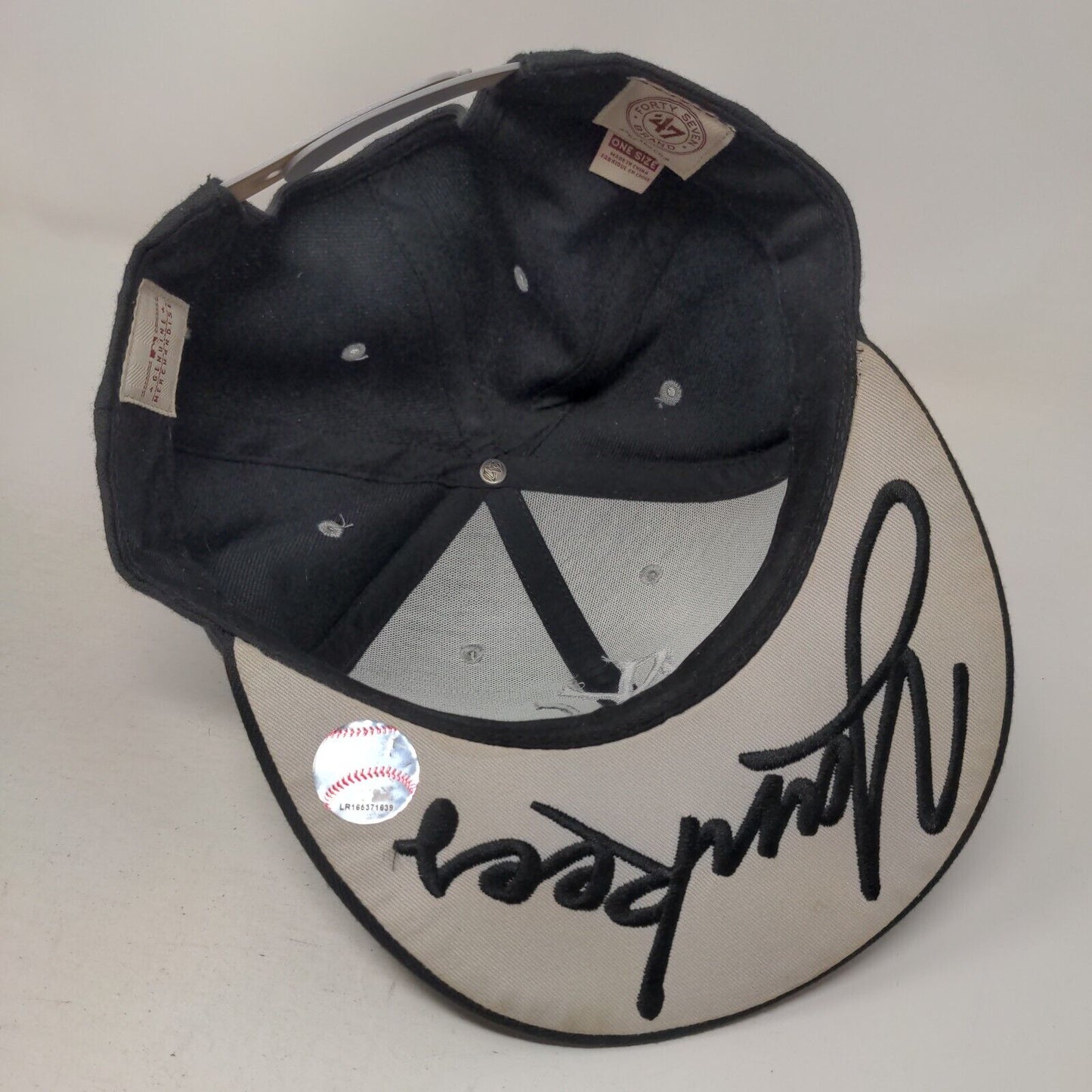 New York Yankees Snapback Hat Black OS Embroidered Logo '47 Brand MLB