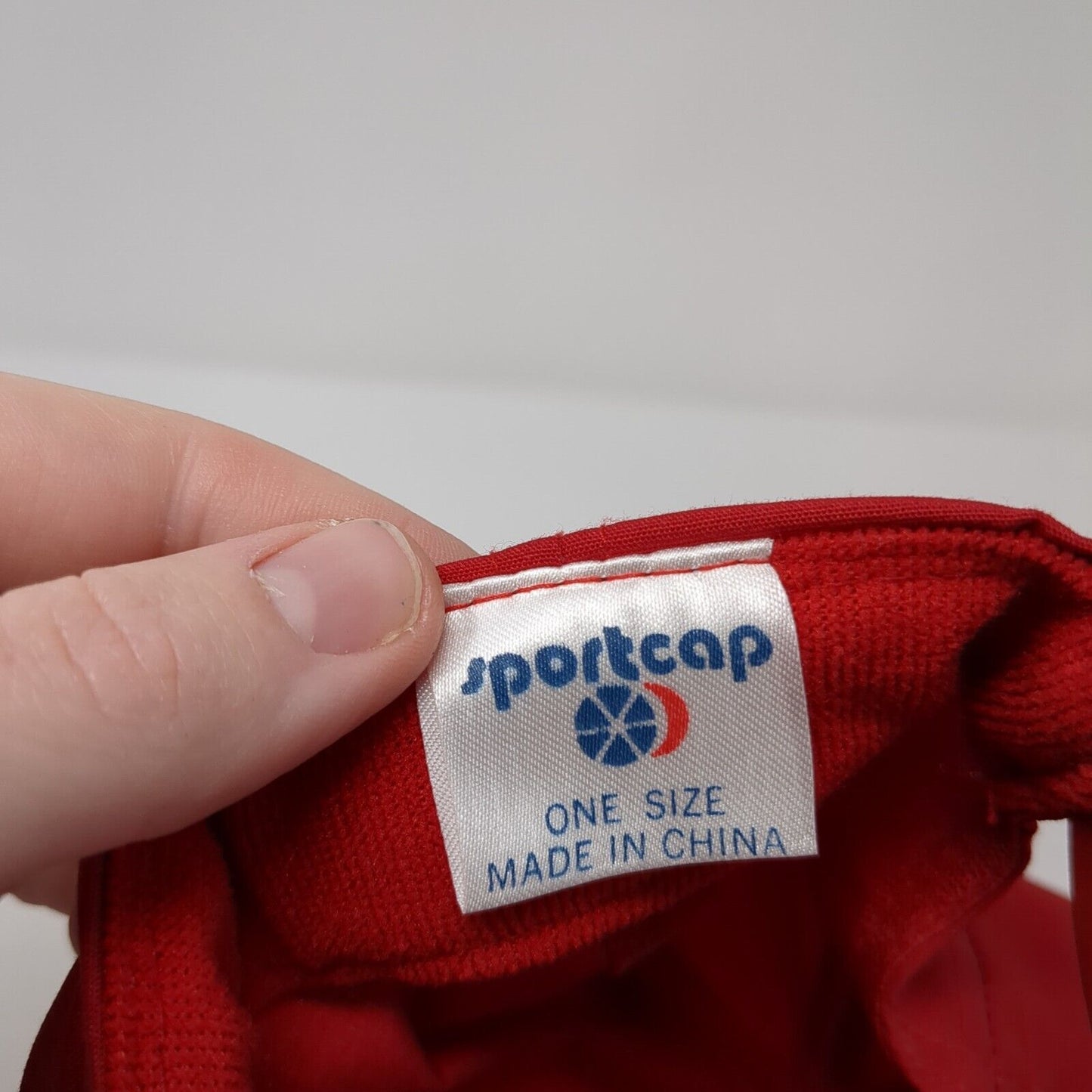 General Mills Inc. Slideback Rope Hat Red One Size Solid Leather Strap