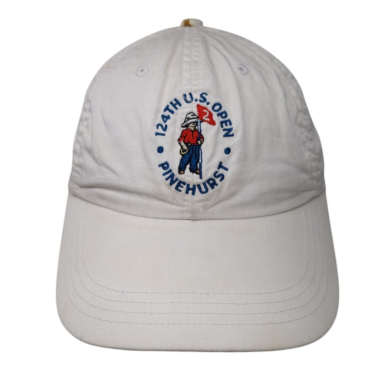 124th US Open Pinehurst Strapback Hat White One Size Classic Fit Ahead