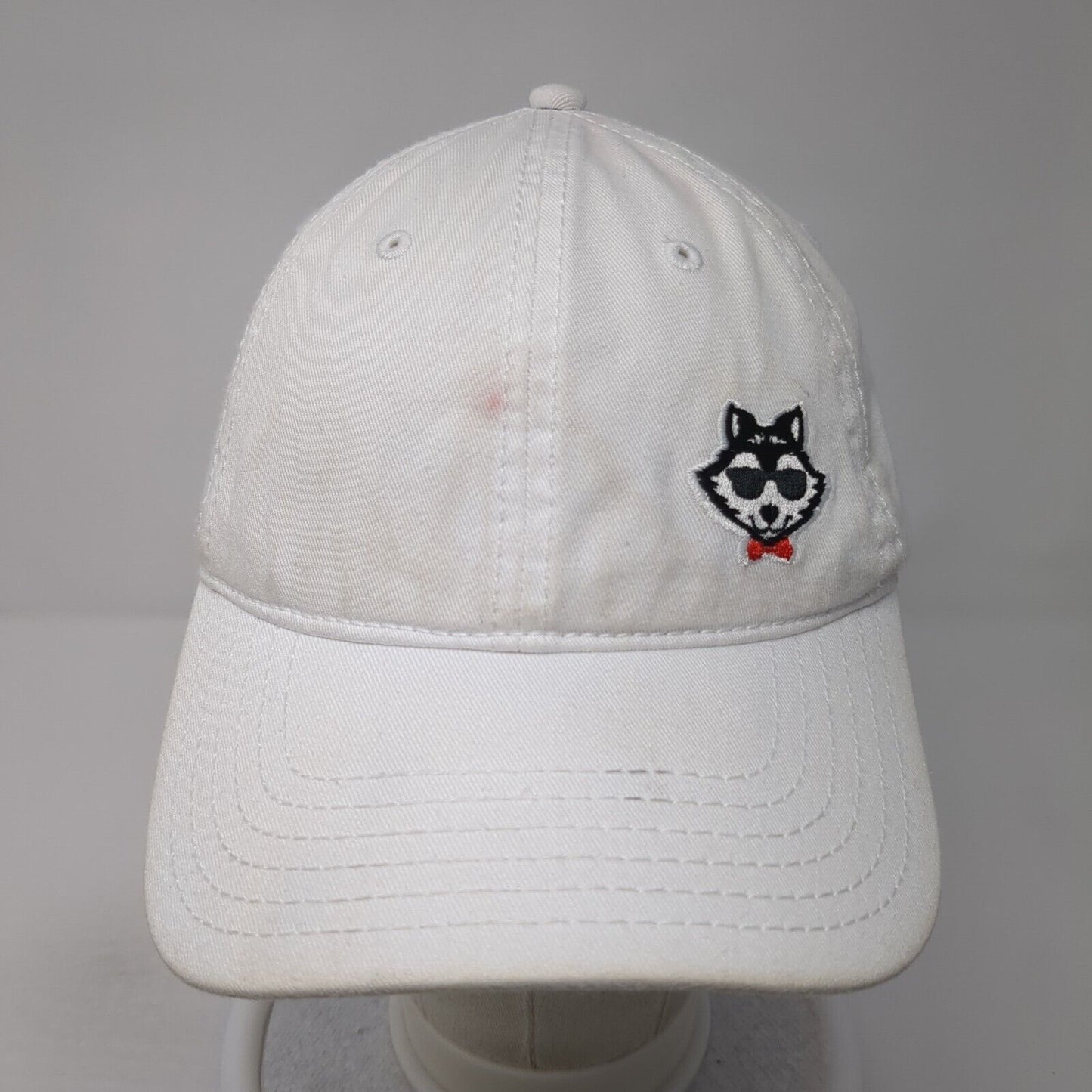 Otto Slideback Hat White One Size Adjustable Embroidered Dog Outdoor