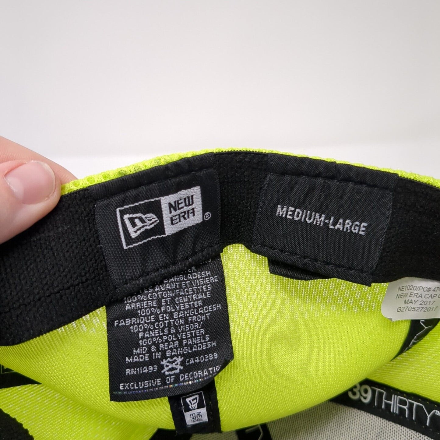WCF Insurance Fitted Mesh Back Hat Multi M/L New Era 39Thirty 6 Panel