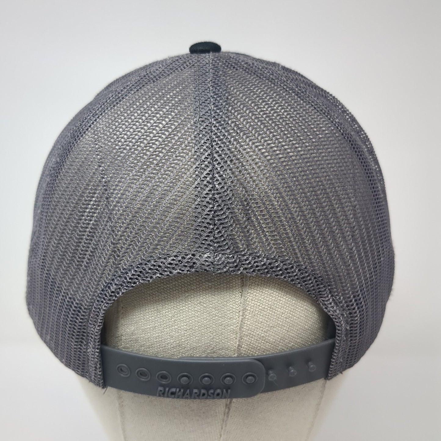 Q-PAC Logo Snapback Mesh Back Trucker Hat Black One Size Richardson