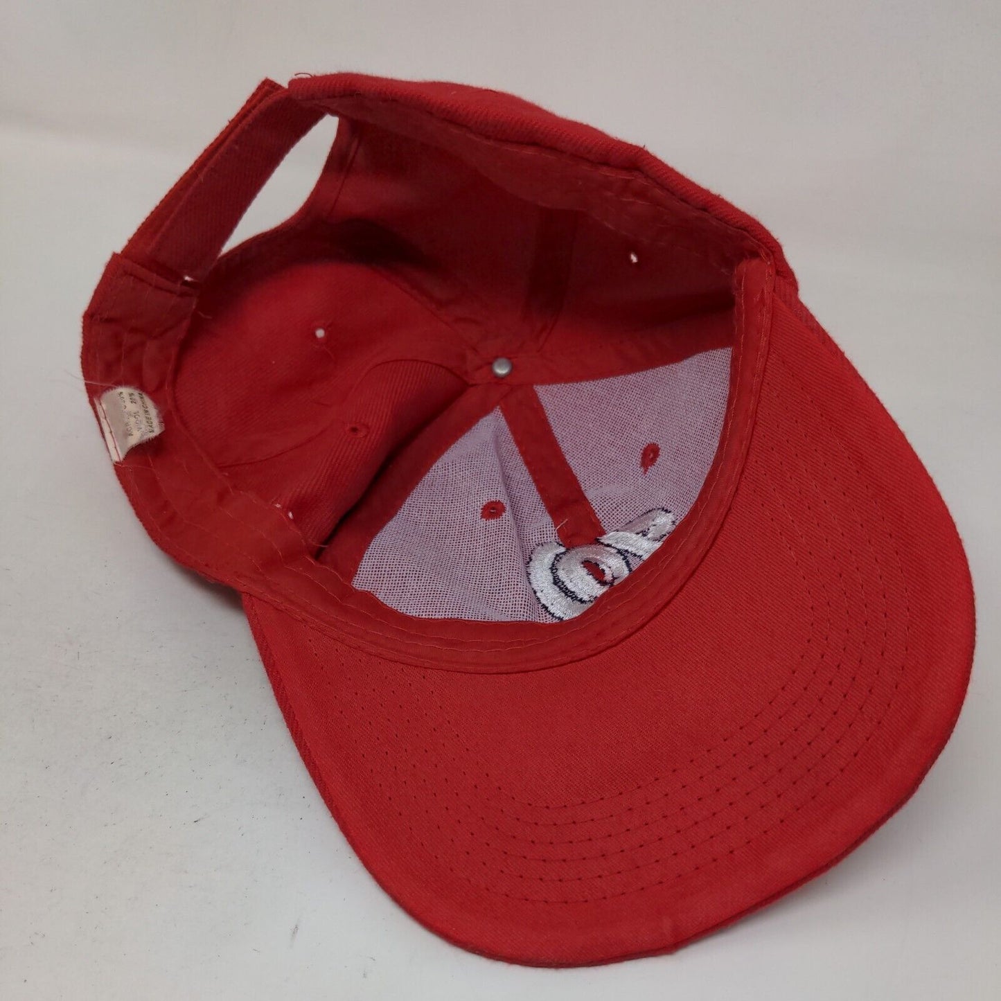 Unbranded Men's Strapback Hat Red Washington Nationals Embroidered Logo