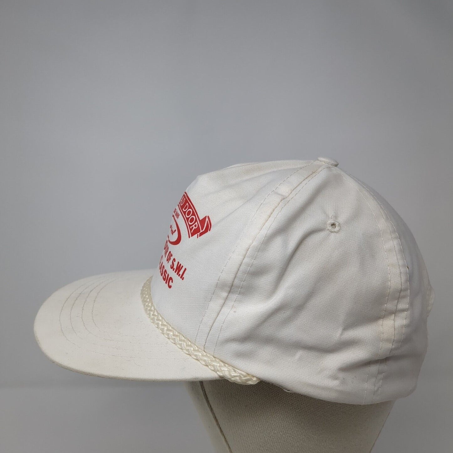 Overhead Door of SWI Golf Classic Slideback Hat White One Size Adjustable Rope