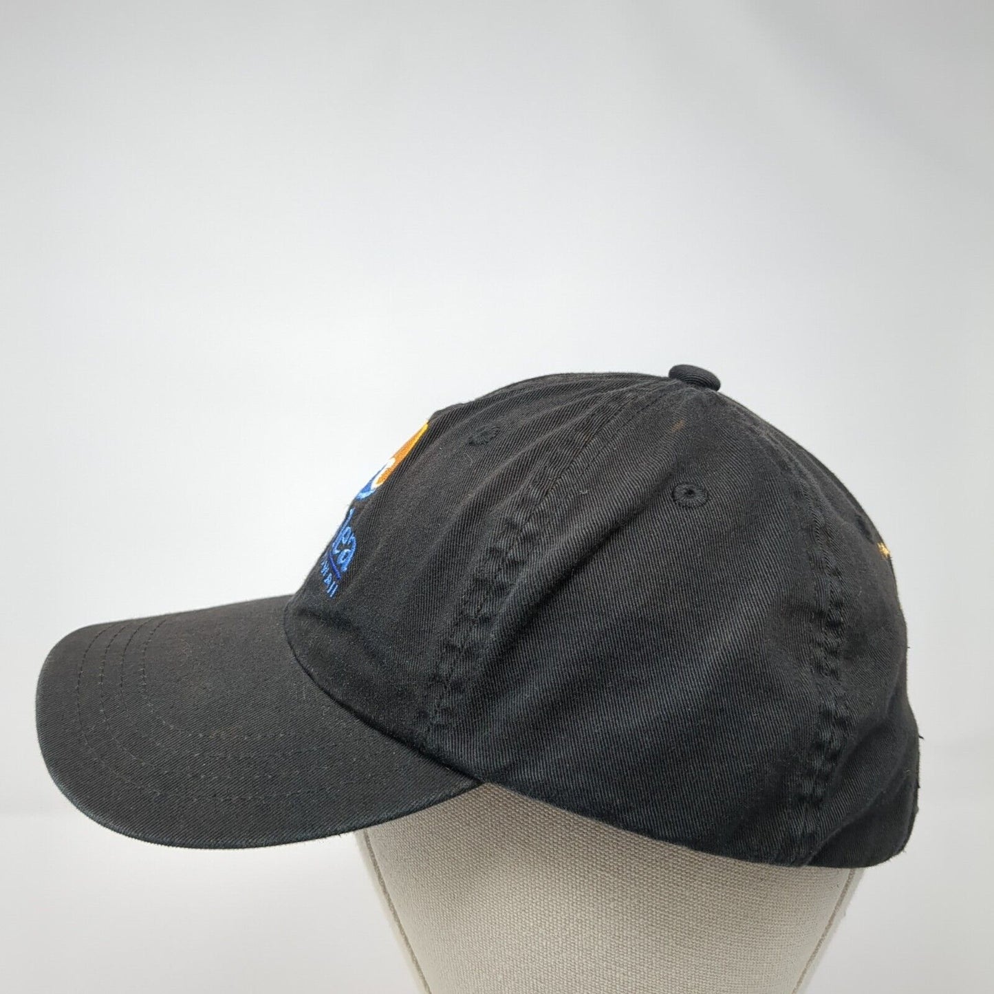 Wailea Maui Hawaii Slideback Hat Black One Size Adjustable Imperial