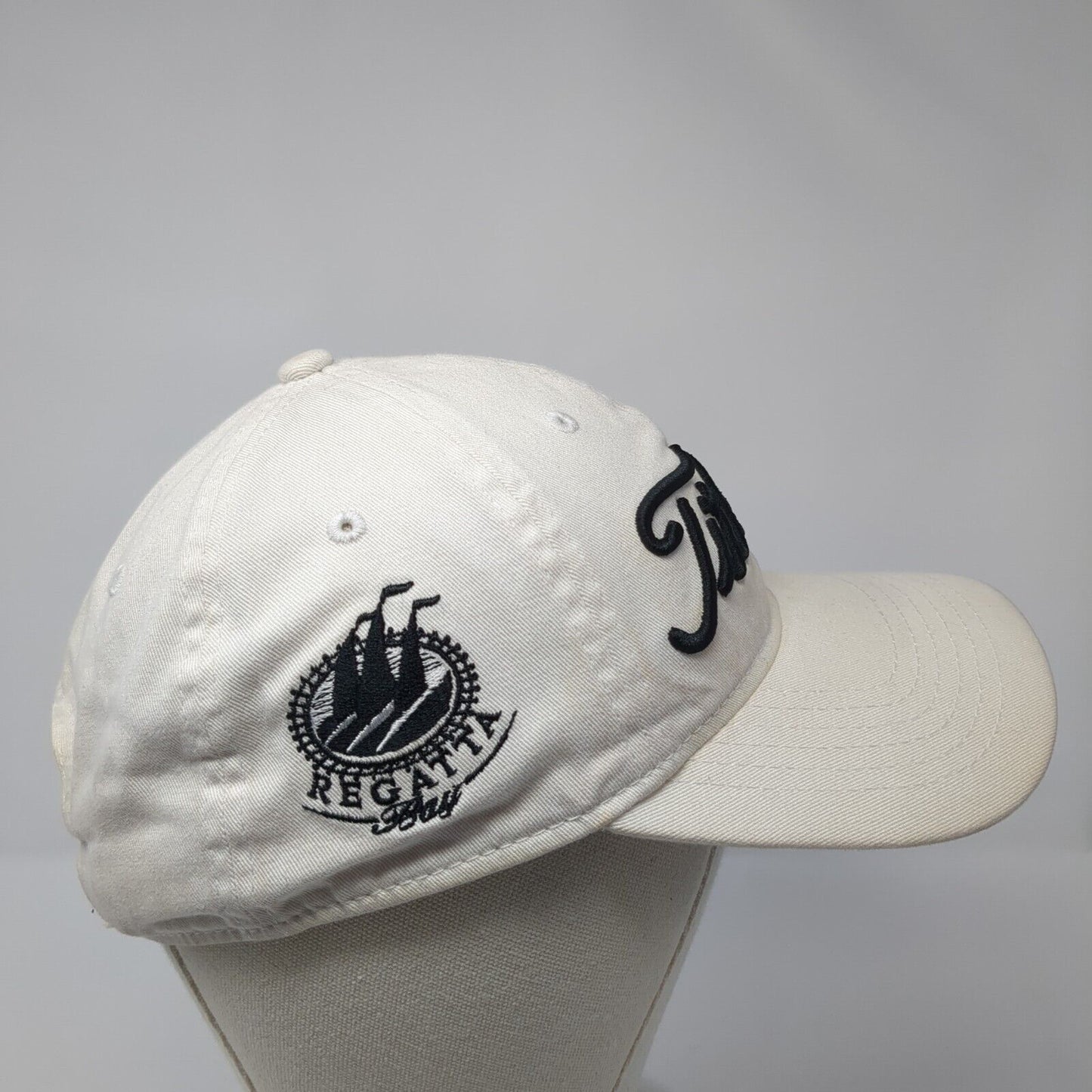 Titleist Regatta Bay Slideback Golf Hat White OS Adjustable Embroidered 6 Panel