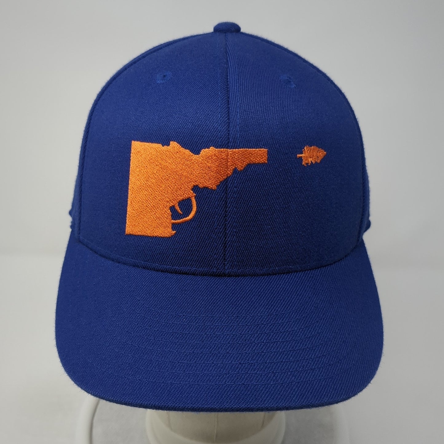 Idaho Tree Gun Fitted Baseball Cap Blue 7 5/8 Lightweight Embroidered 210 Fitted