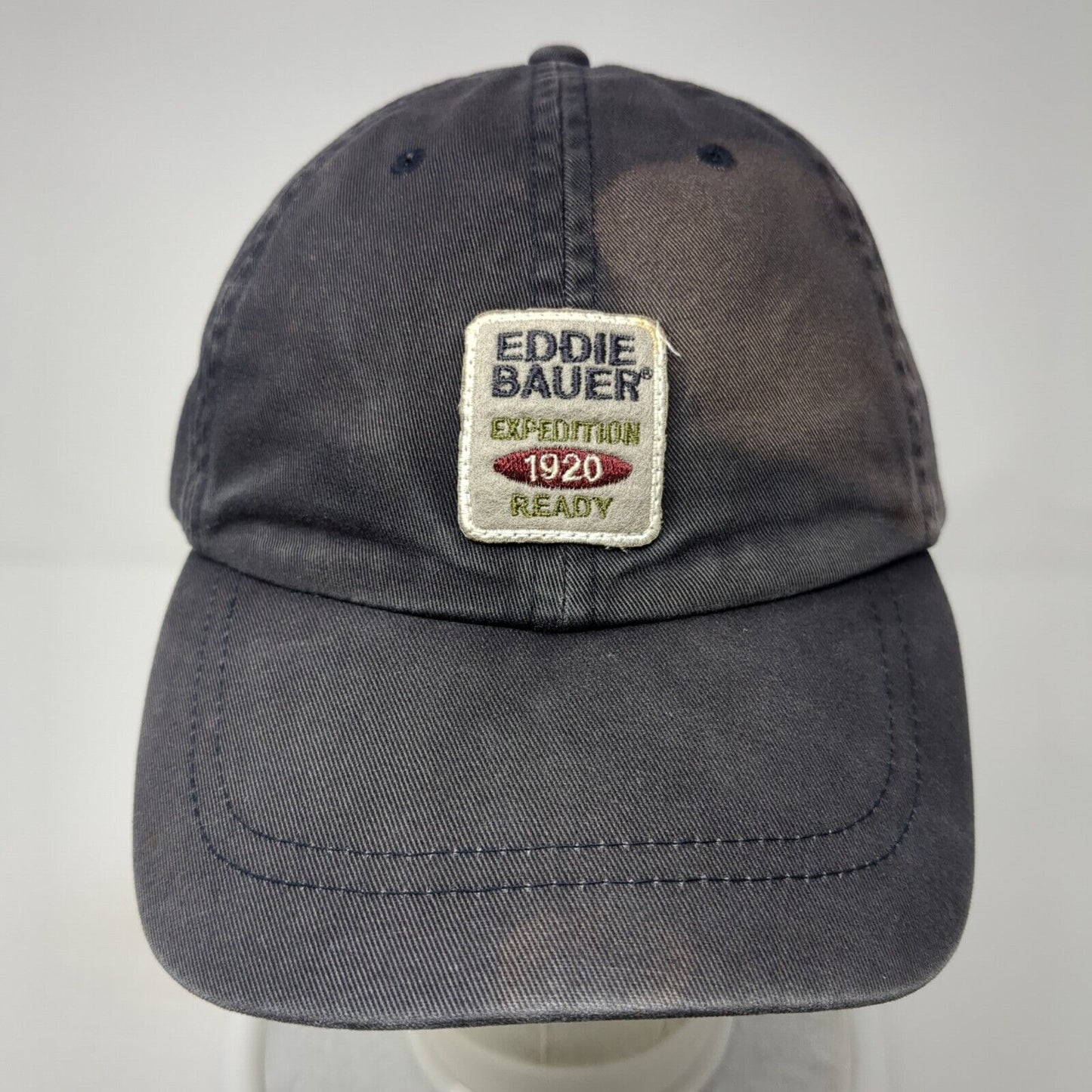 Eddie Bauer Expedition Ready 1920 Slideback Hat Blue OS Adjustable 6 Panel