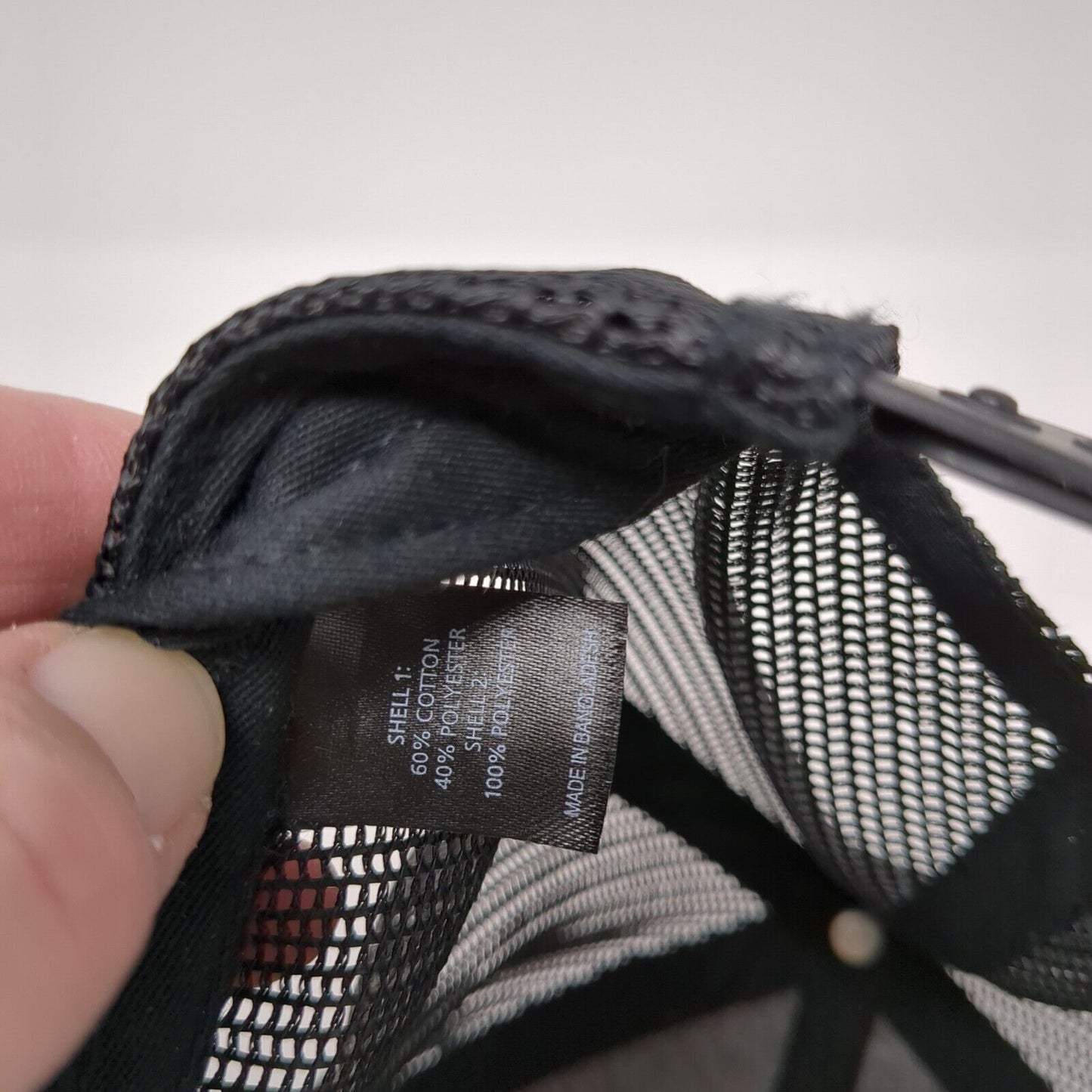 Whiting Fitness Snapback Trucker Hat Black One Size Mesh Back Richardson