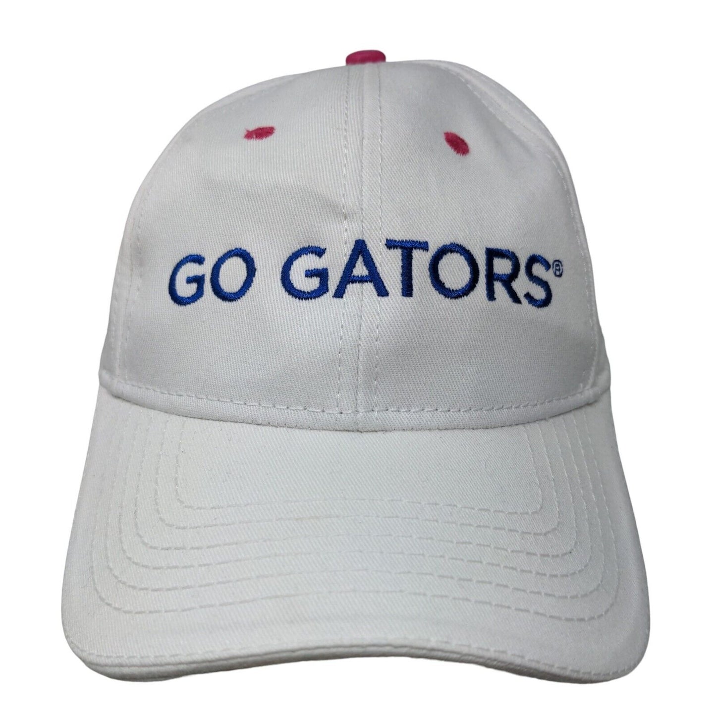 Unbranded Women's Strapback Hat White Embroidered Florida Gators Logo