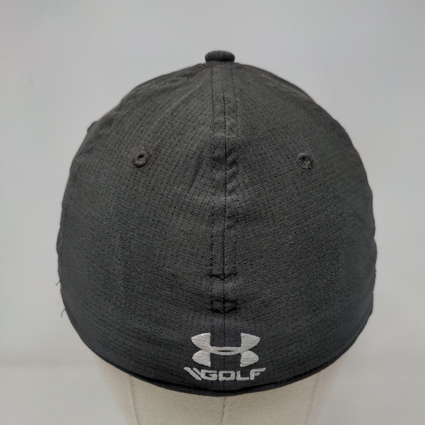 Under Armour Golf Fitted Hat Black Medium/Large Classic Fit 6 Panel