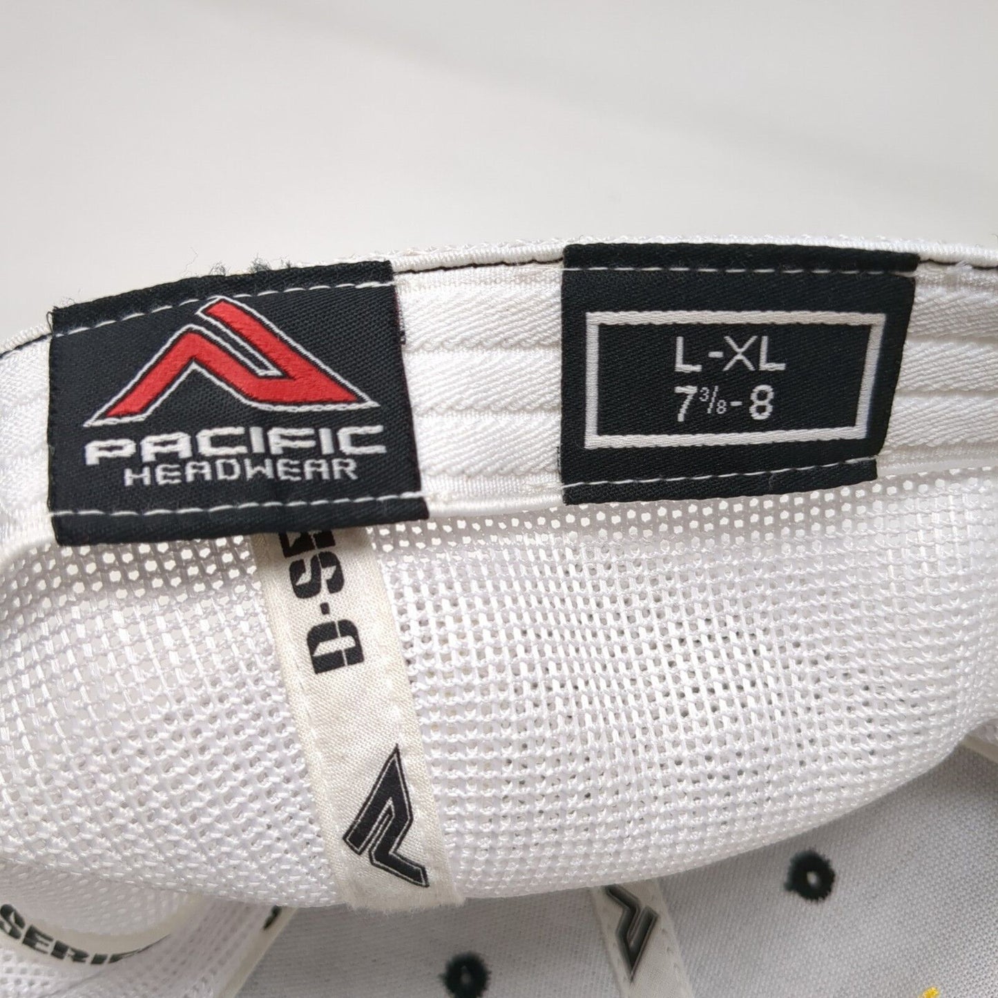 Pacific Headwear Fitted Trucker Hat Black 7 3/8-8 D-Series 405 Mesh Back