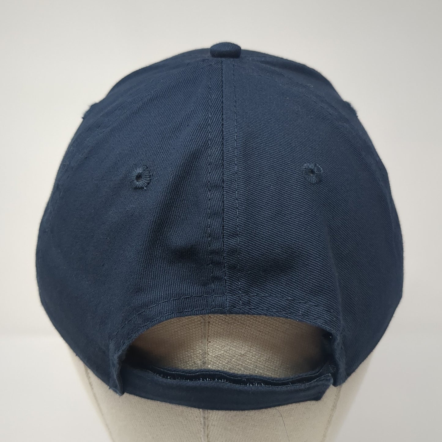 NV Strapback Baseball Cap Blue One Size Adjustable Embroidered Port & Company