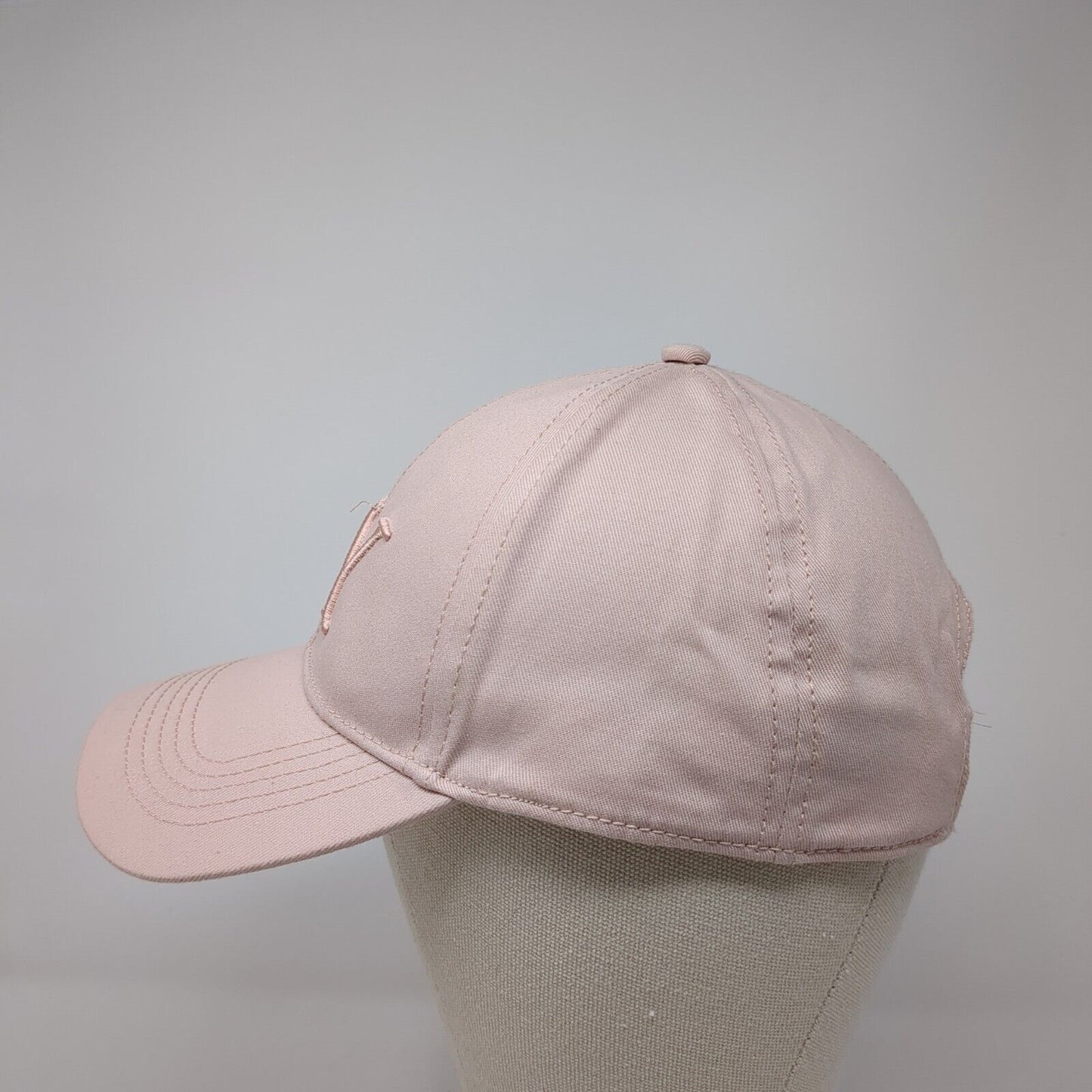 NY Slideback Hat Pink One Size Adjustable Embroidered 6 Panel Divided by H&M