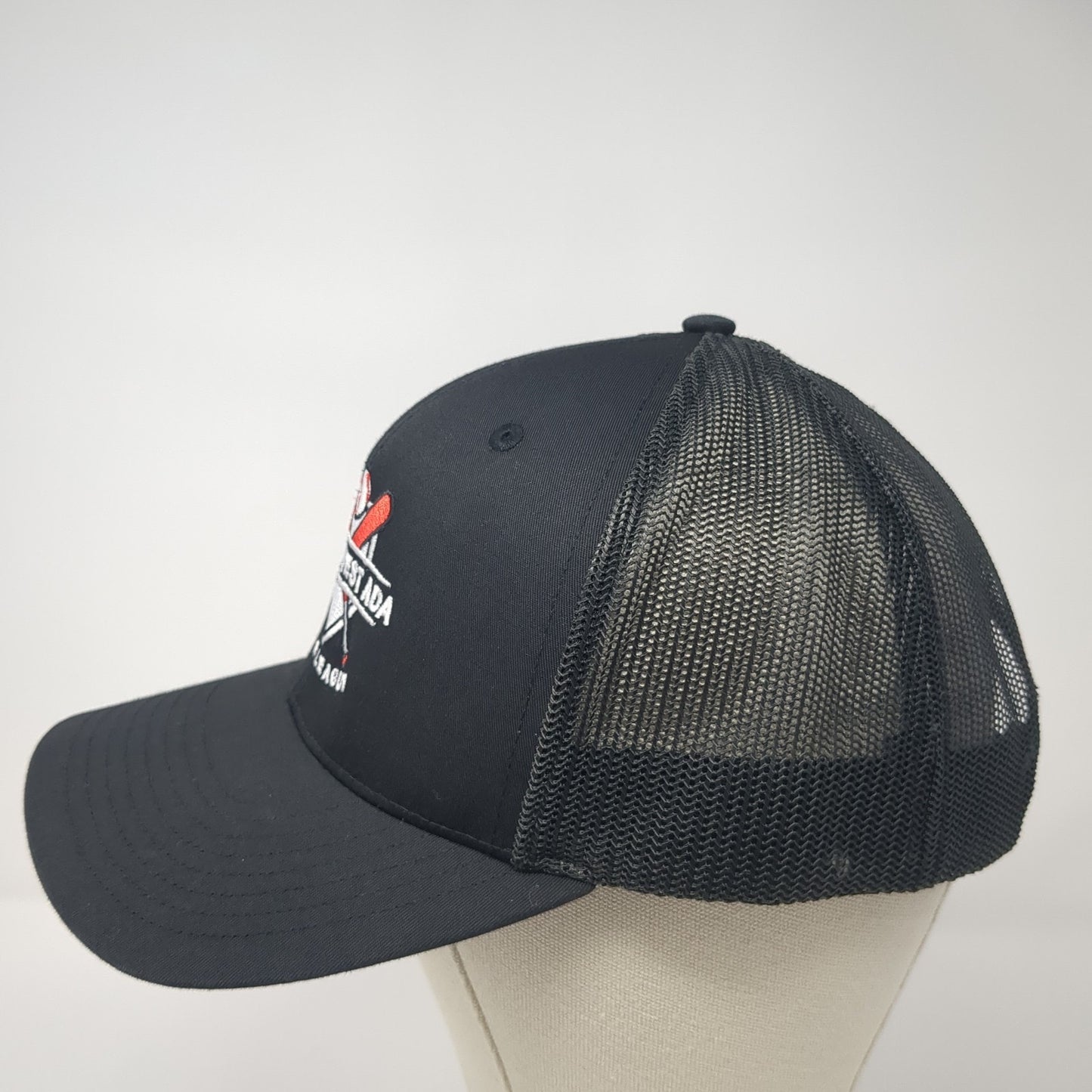 Southwest Ada Little League Snapback Trucker Hat Black One Size Mesh Back