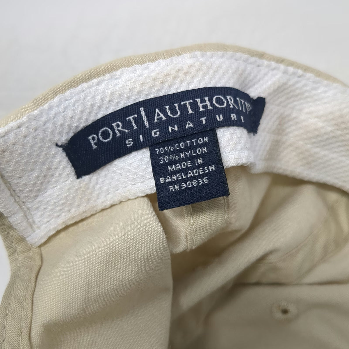 Port Authority Baseball Cap Beige Green Blue One Size Cascade Enterprises Hat