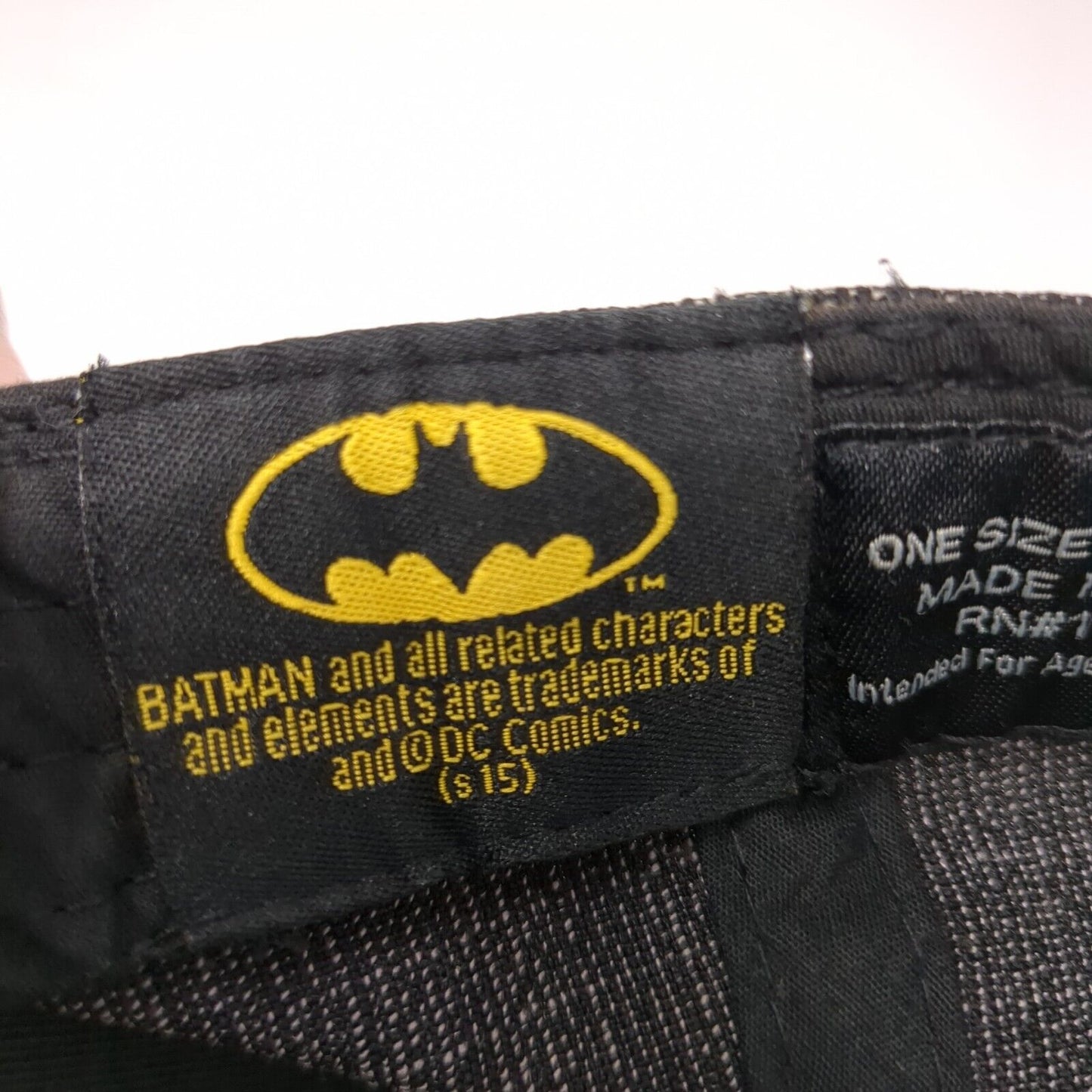 Batman Patch Snapback Hat Multi One Size Adjustable 6 Panel DC Comics