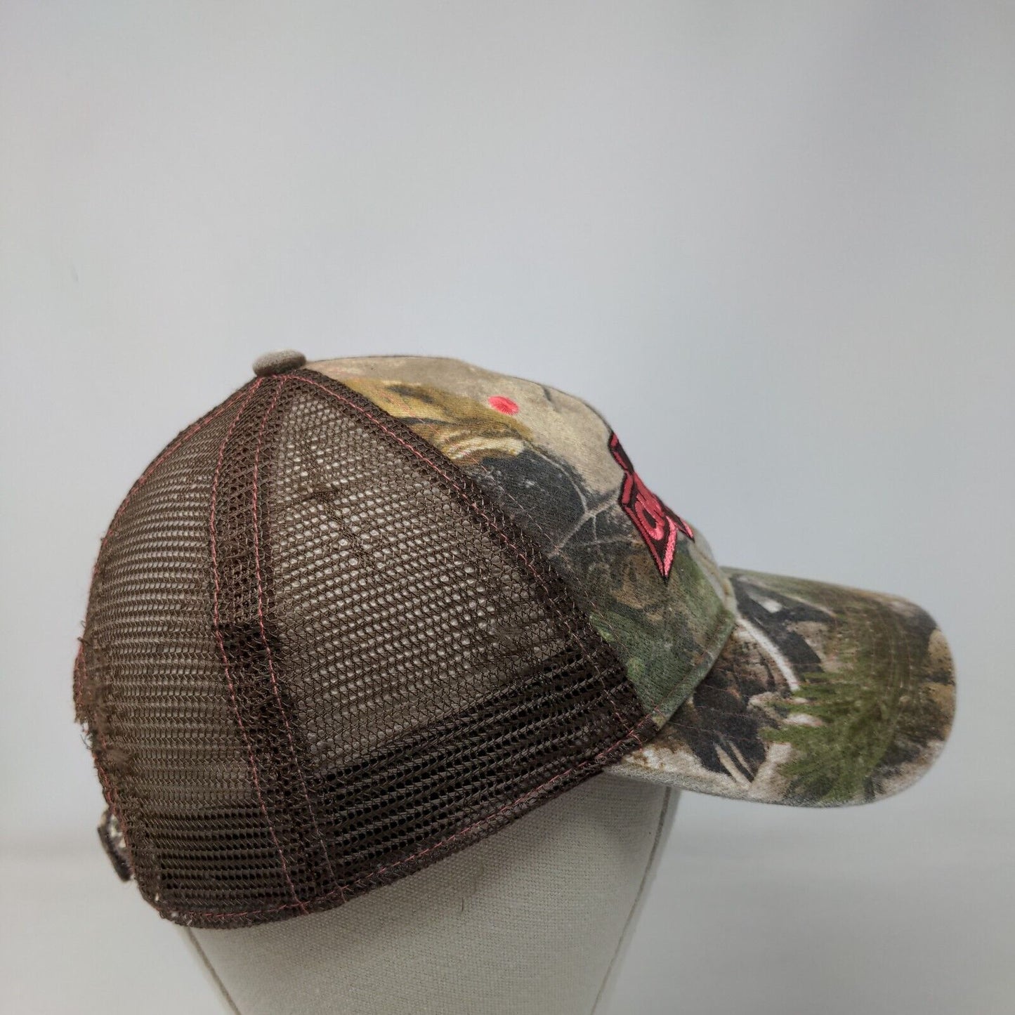 Chevrolet Strapback Mesh Back Trucker Hat Camo OSFM Embroidered