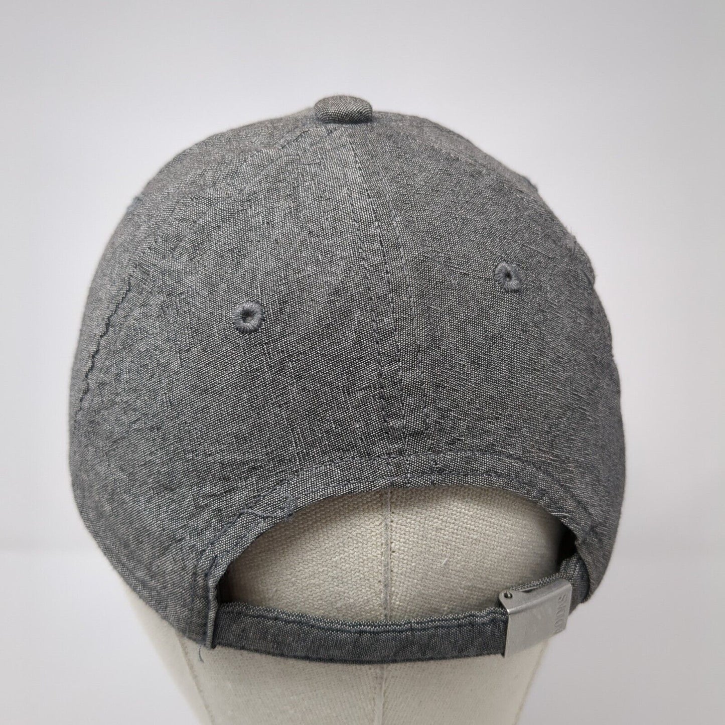 Adidas 3 Stripes Slideback Hat Gray One Size Embroidered Climalite