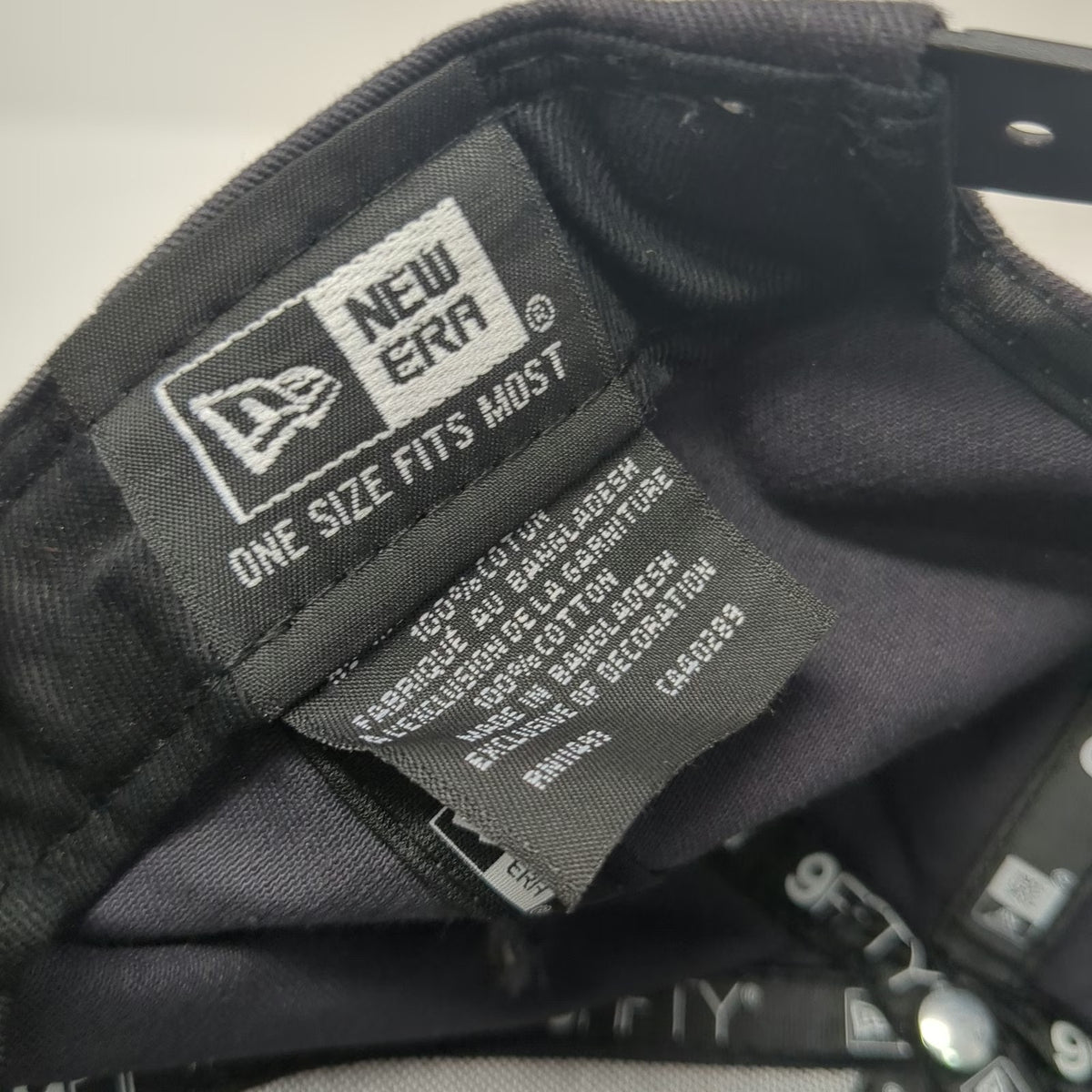 New Era Snapback Gray One Size Hat Method Studio M Logo 9FIFTY Cotton Flat Brim