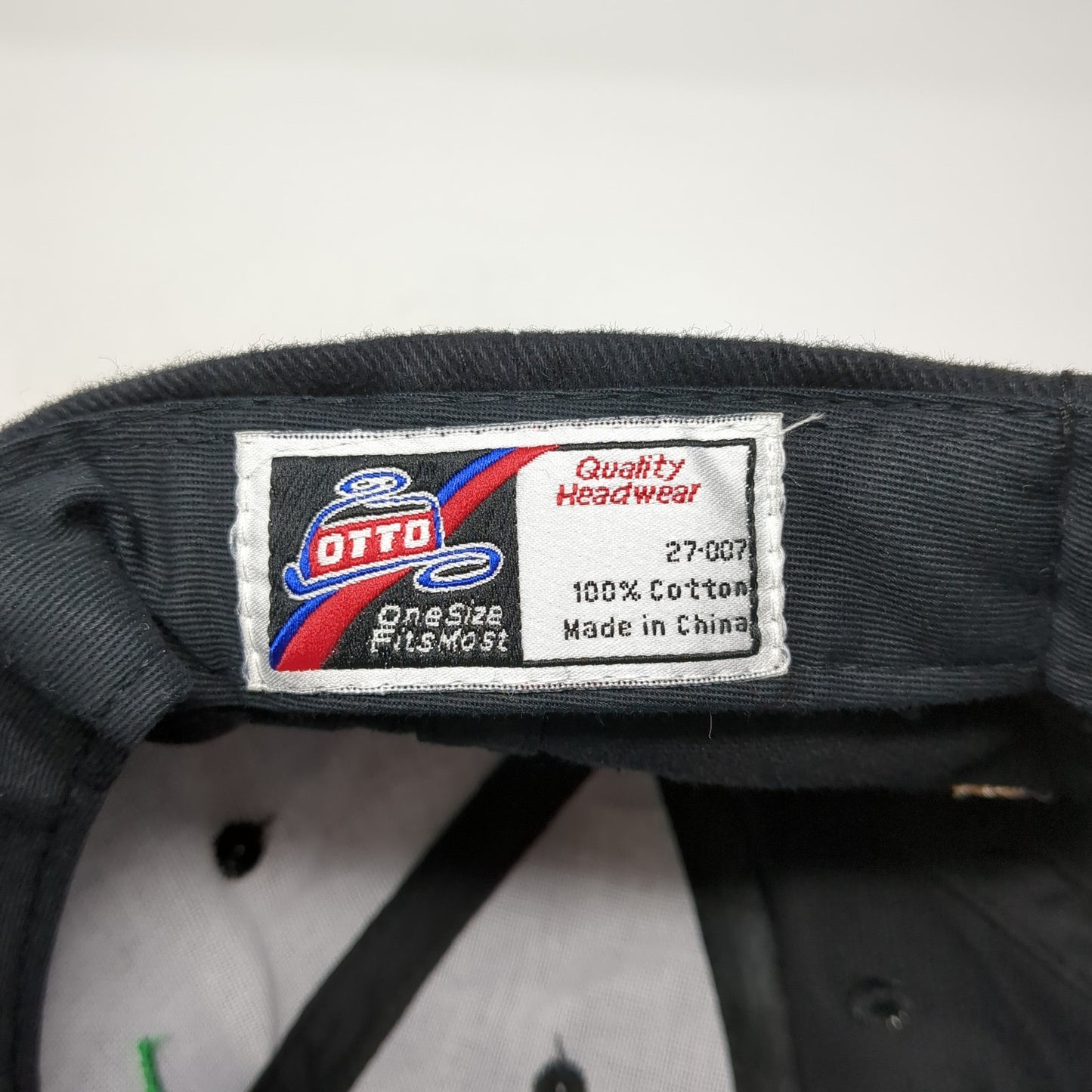 West Sacramento Slideback Baseball Cap Black OS Adjustable Embroidered Otto