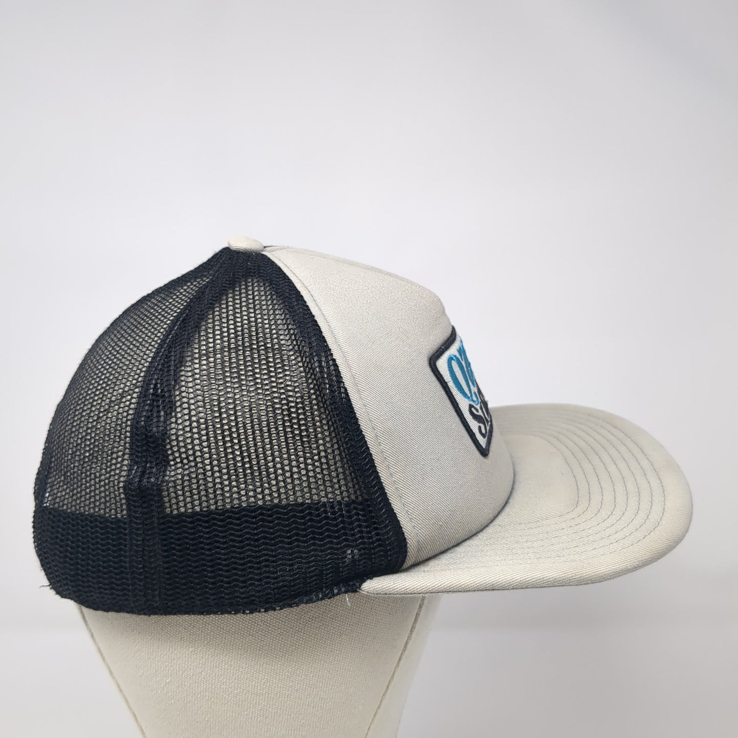 Quiksilver Snapback Trucker Hat Gray One Size Adjustable Embroidered Mesh Back