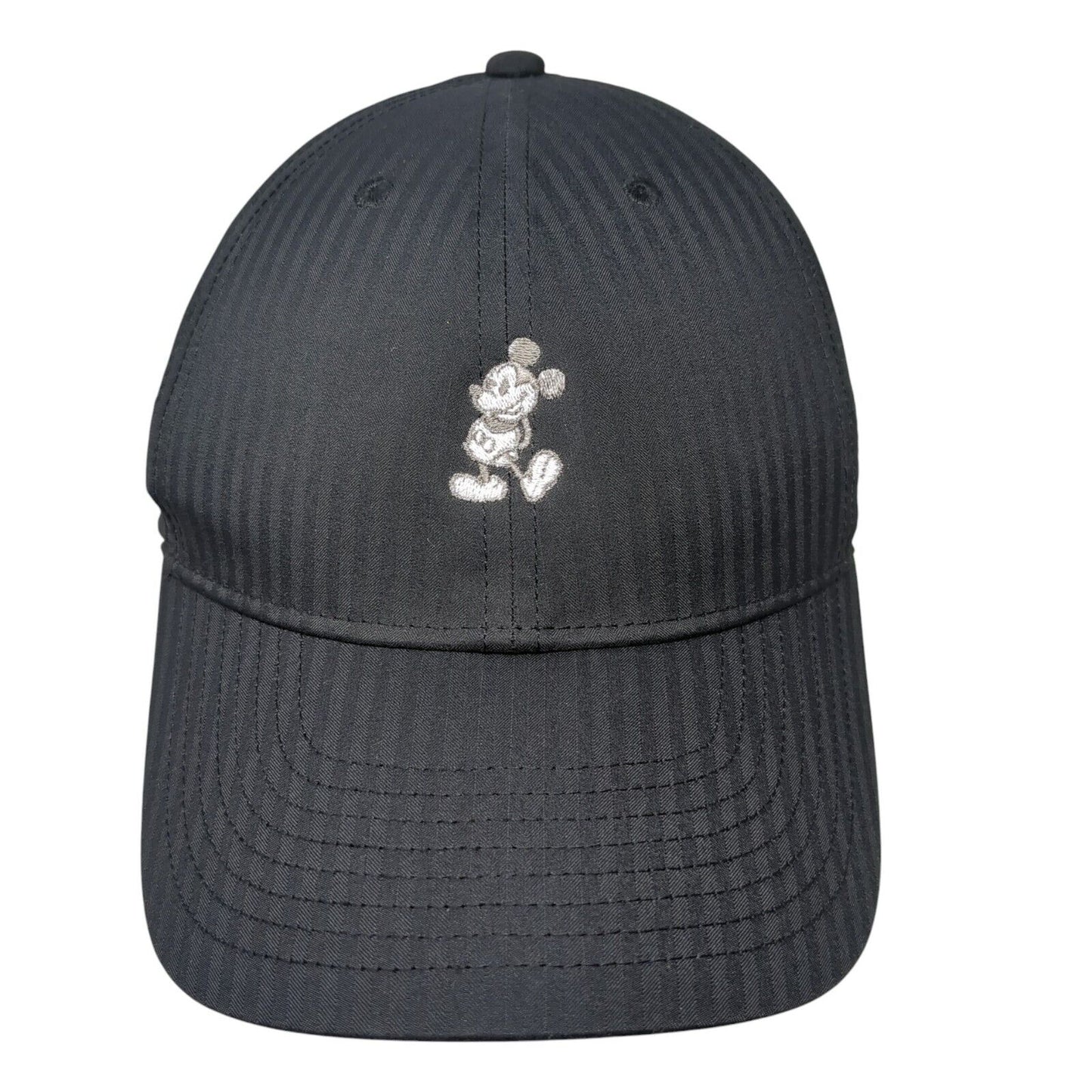 Mickey Mouse Slideback Golf Hat Black OSFM Striped Disney Nike Swoosh